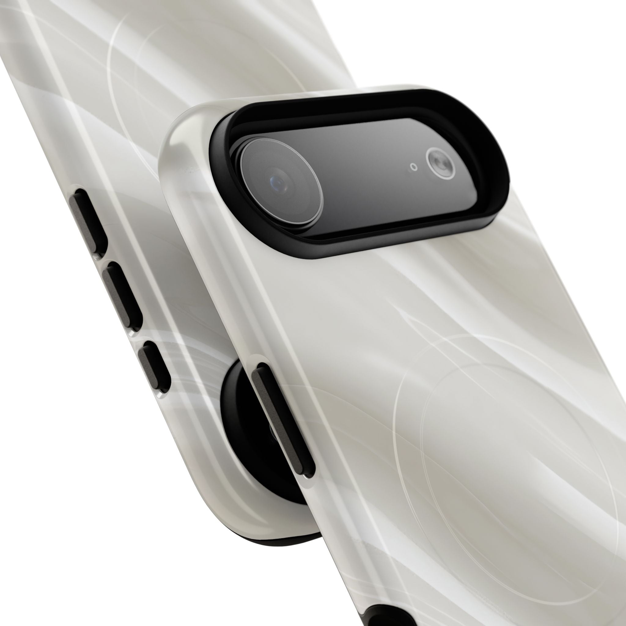 White Tough 2.0 Magsafe Phone Case for iPhone - Polished Ivory Wave