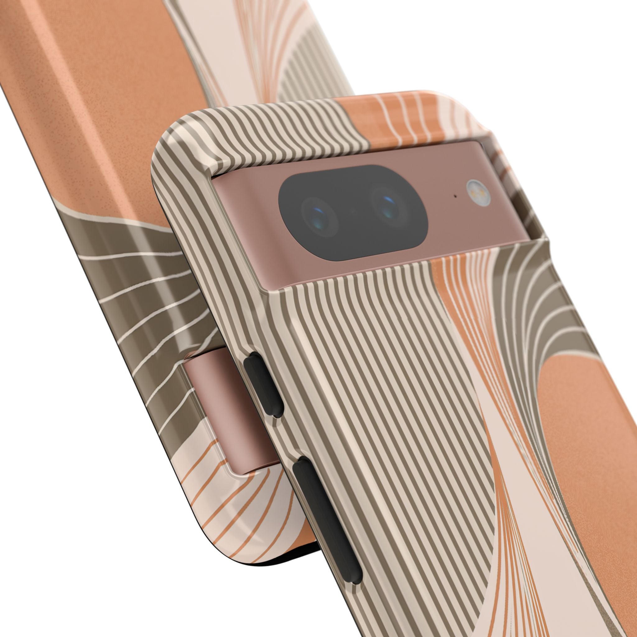 Orange Tough Phone Case for Google Pixel - Desert Arc Horizon