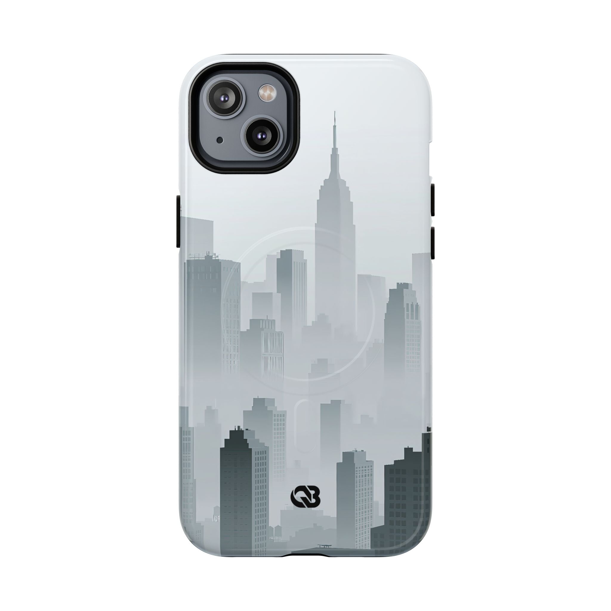 Grey Tough 2.0 Magsafe Phone Case for iPhone - Steel Mist Skyline