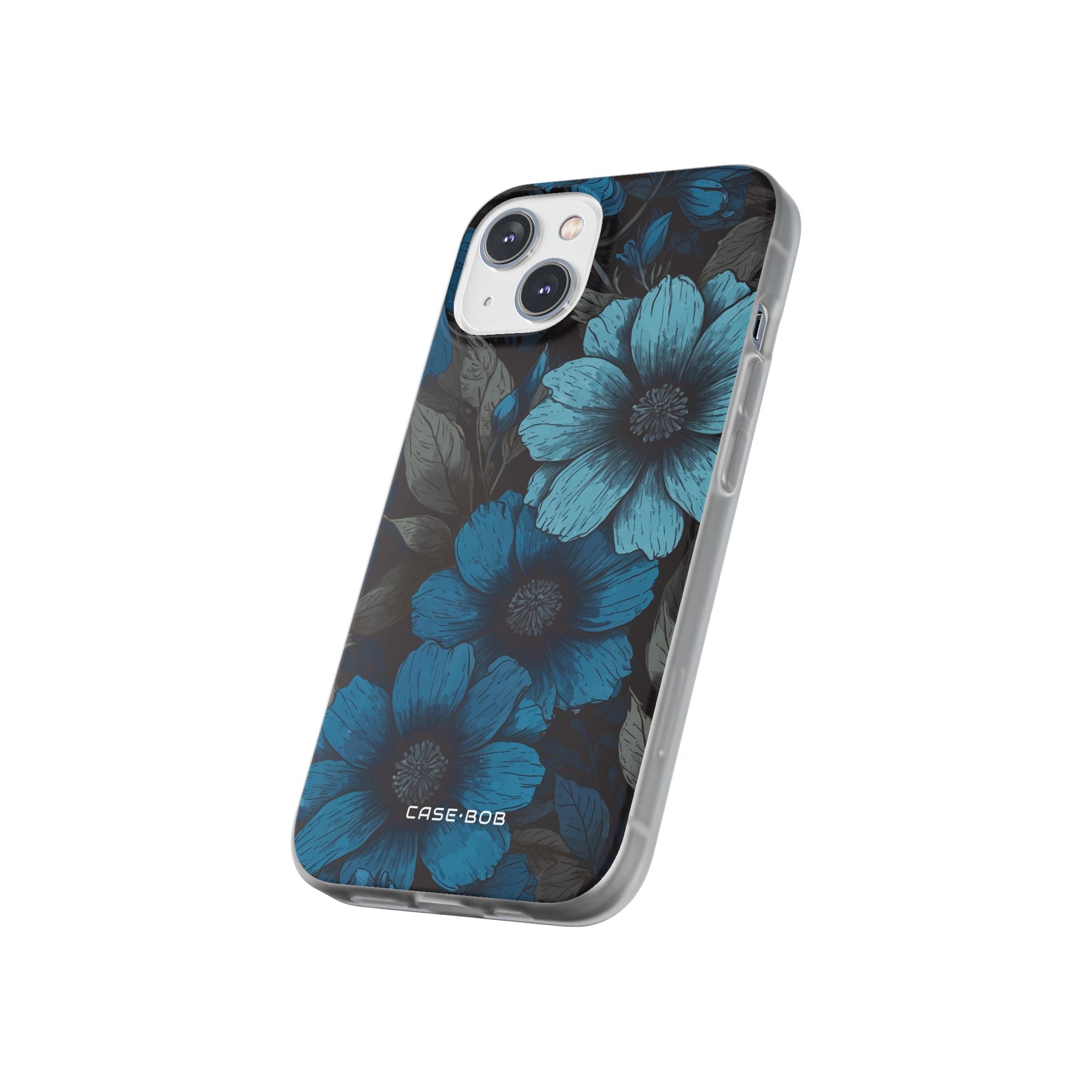 Blue Petal Radiance iPhone 14 Case - Soft