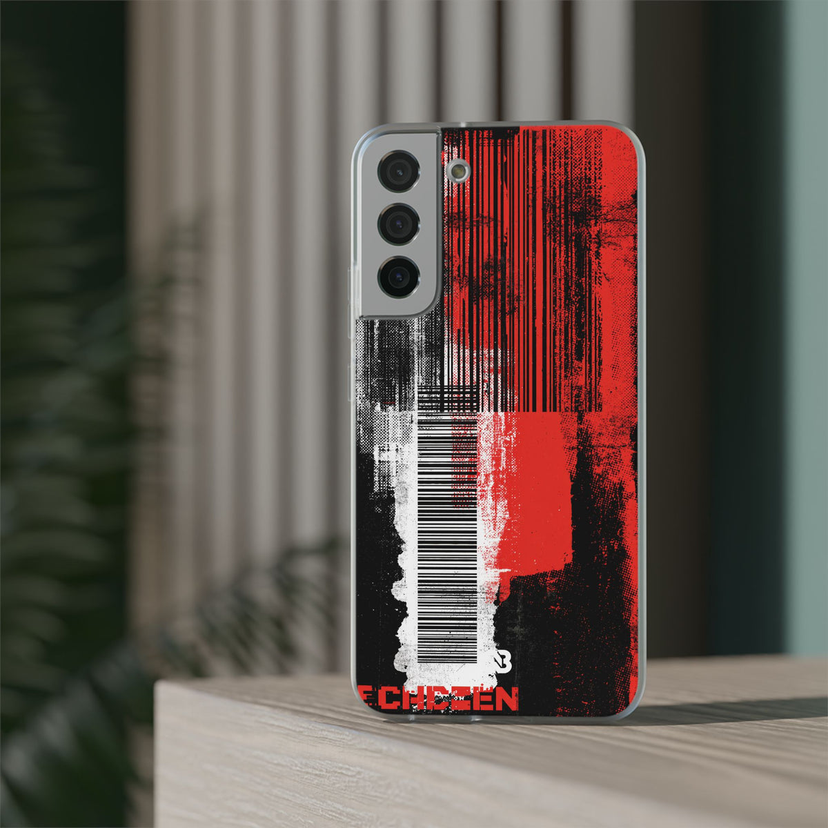 Distorted Barcode · Lite Phone Case for Samsung · Black