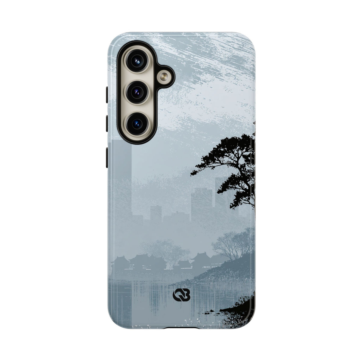 Grey Tough Phone Case for Samsung - Steel Slate Zen
