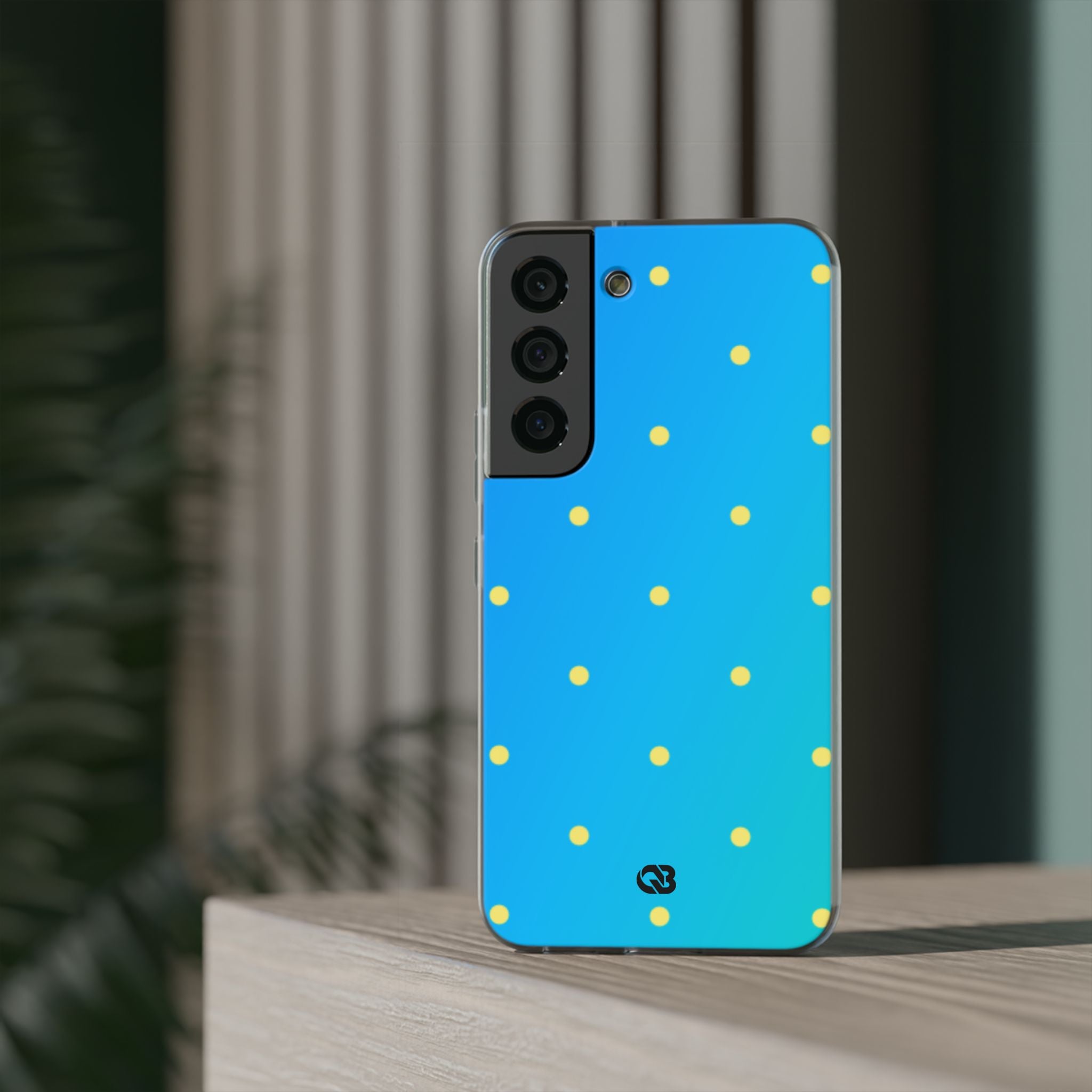 Cyan Sun Dots · Soft