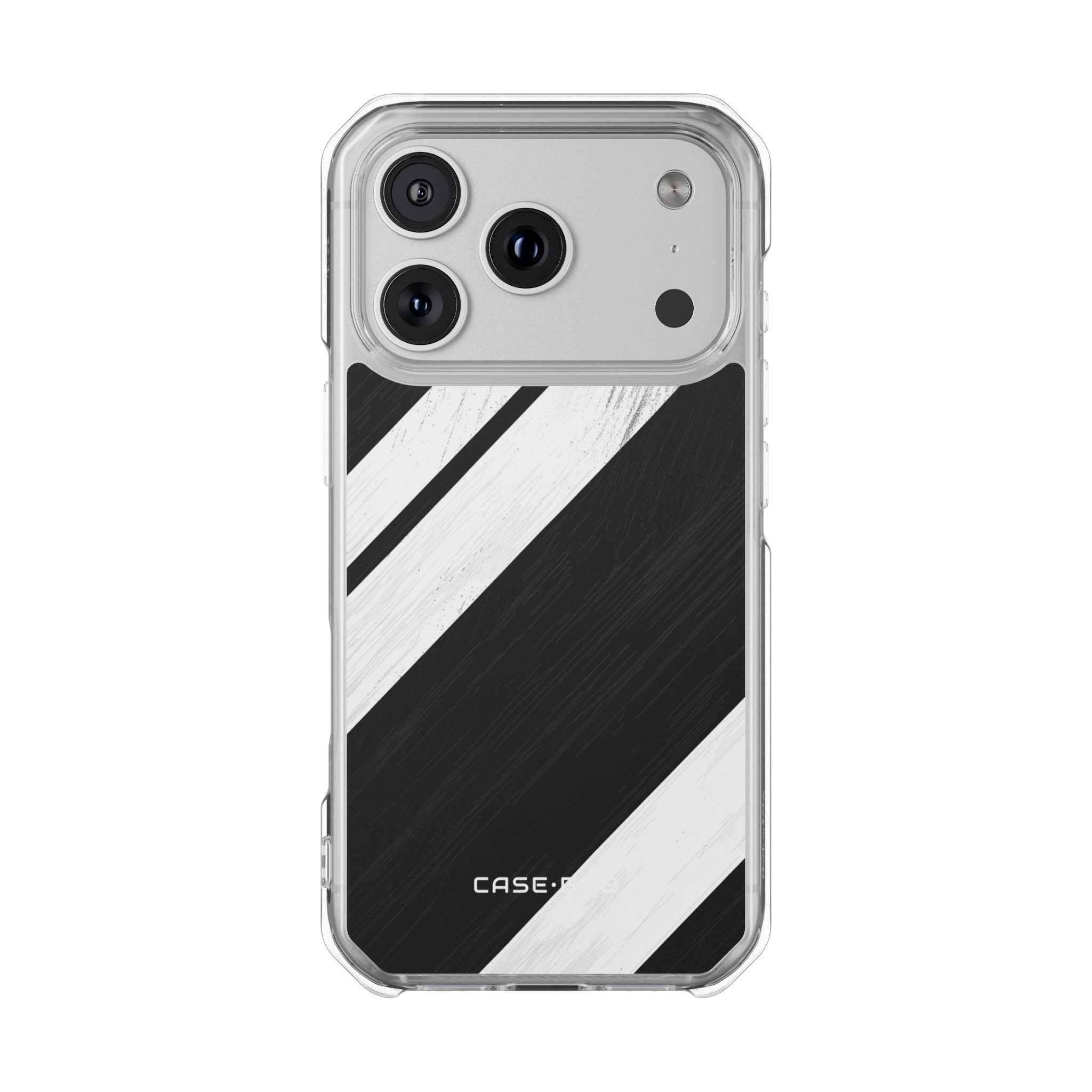 Diagonal Stripes Distress iPhone 17 Pro Cover - Impact