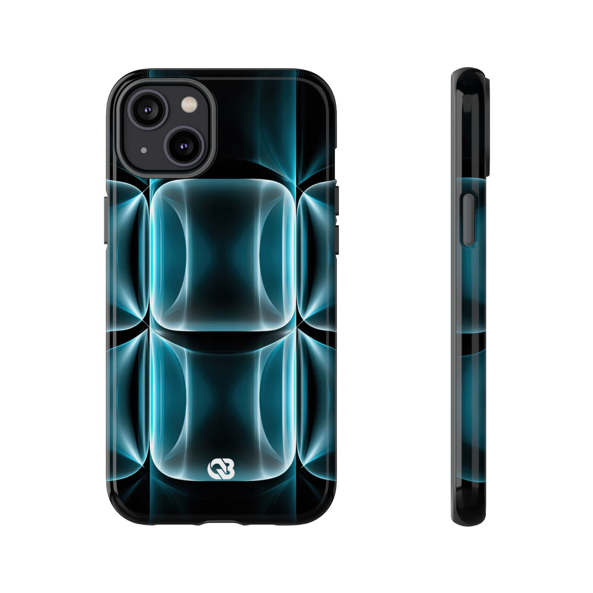 Translucent Cyber Grid · Tough Phone Case for iPhone · Teal