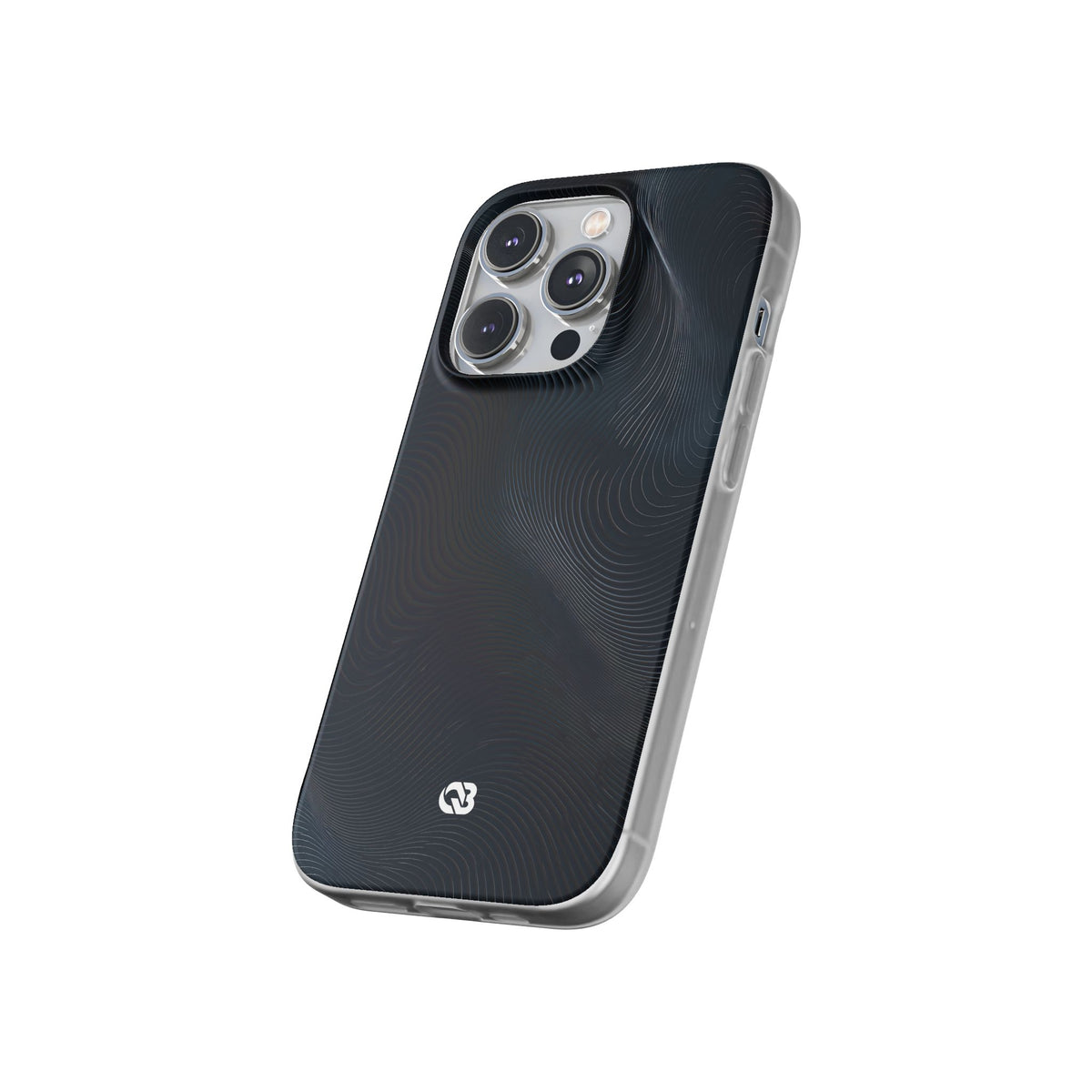 Black Lite Phone Case for iPhone - Obsidian Ridge Flux