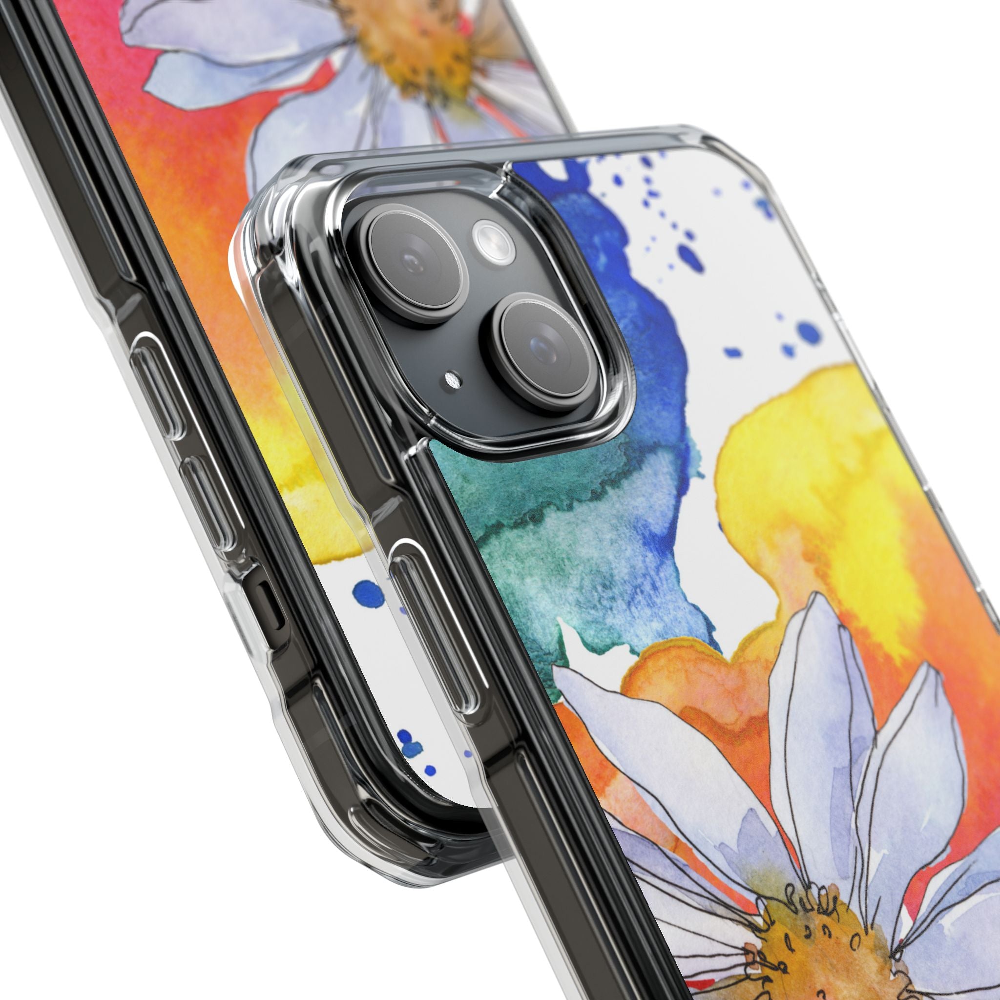 Vivid Bloom Splatter · Impact Phone Case for iPhone · Magsafe