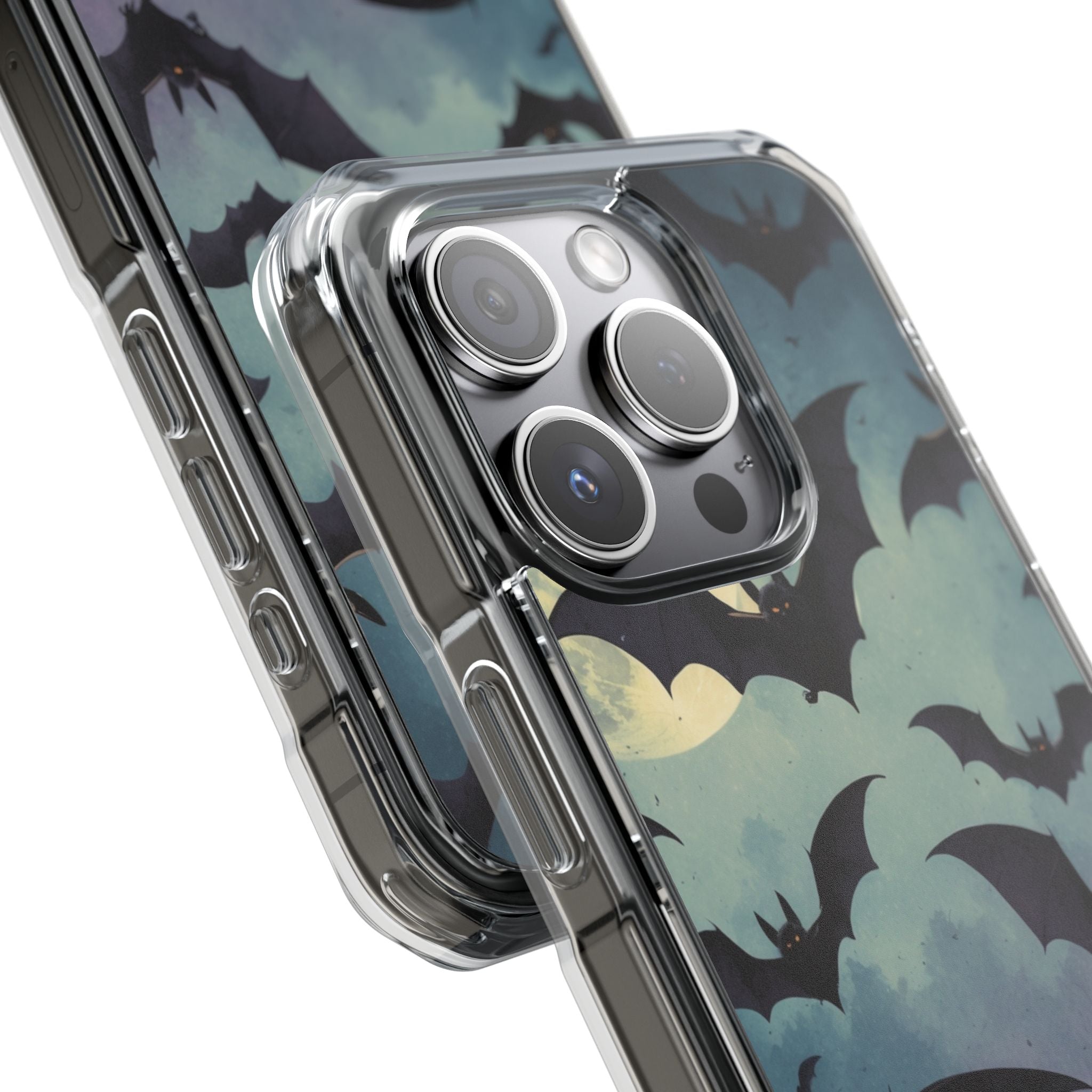 Leuchtender Fledermaus-Schwarm iPhone 15 Pro Case - Impact