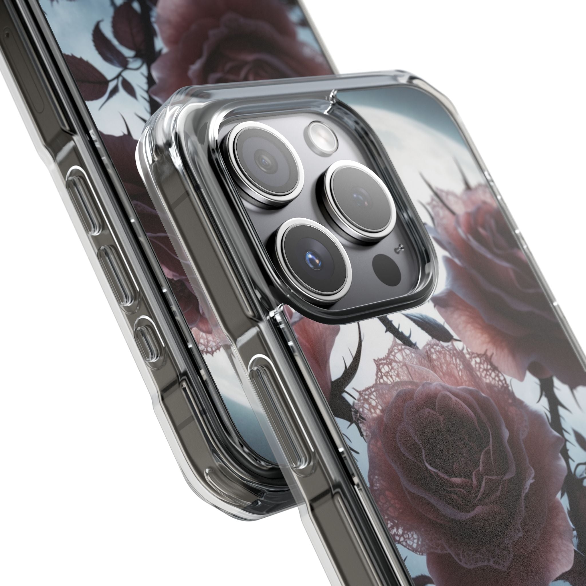 Luminous Rose Thorns iPhone 15 Pro Cover - Impact