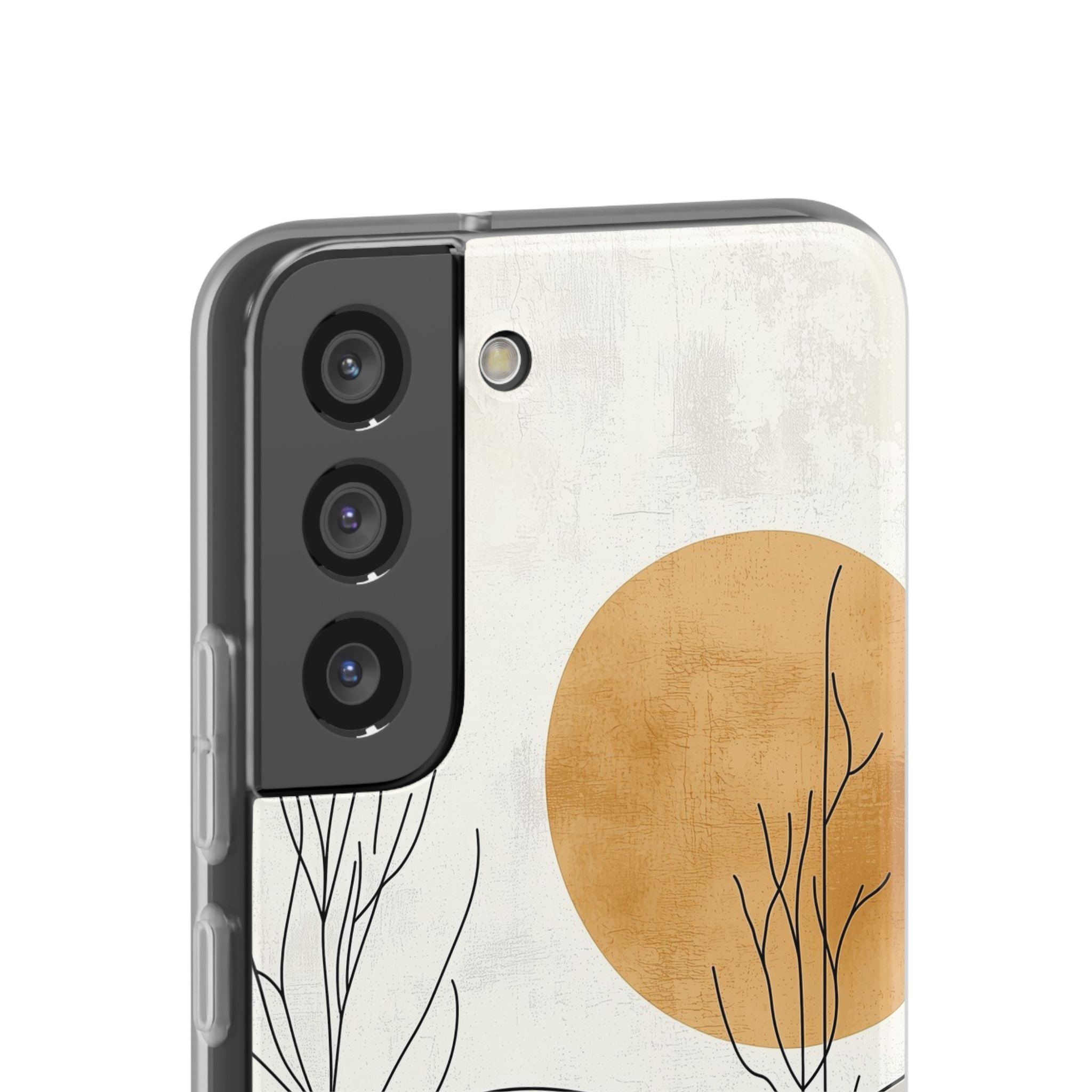 Burnt Horizon Lines · Soft Phone Case for Samsung
