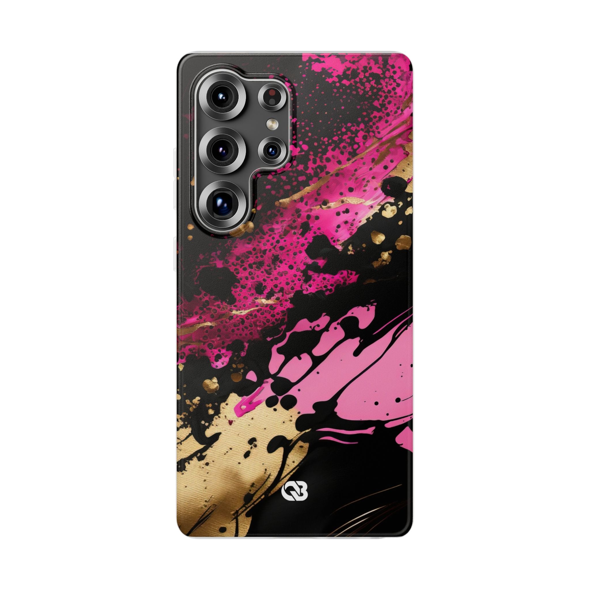 Magenta Liquid Gold · Soft Hoesje voor Samsung