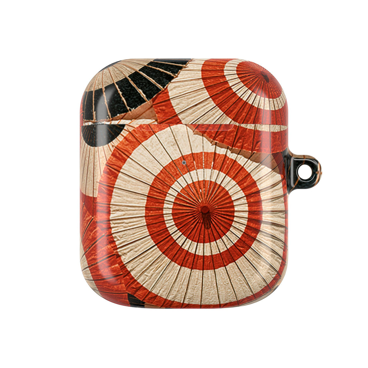 Vermilion Wagasa Motif · Hard Case for AirPods & AirPods Pro · Red