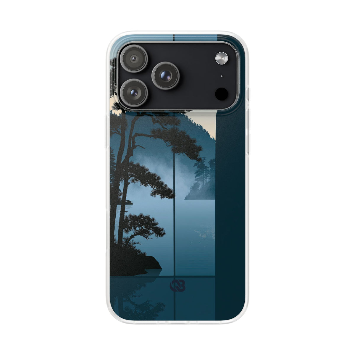 Blue Lite Phone Case for iPhone - Kyoto Mist Pine