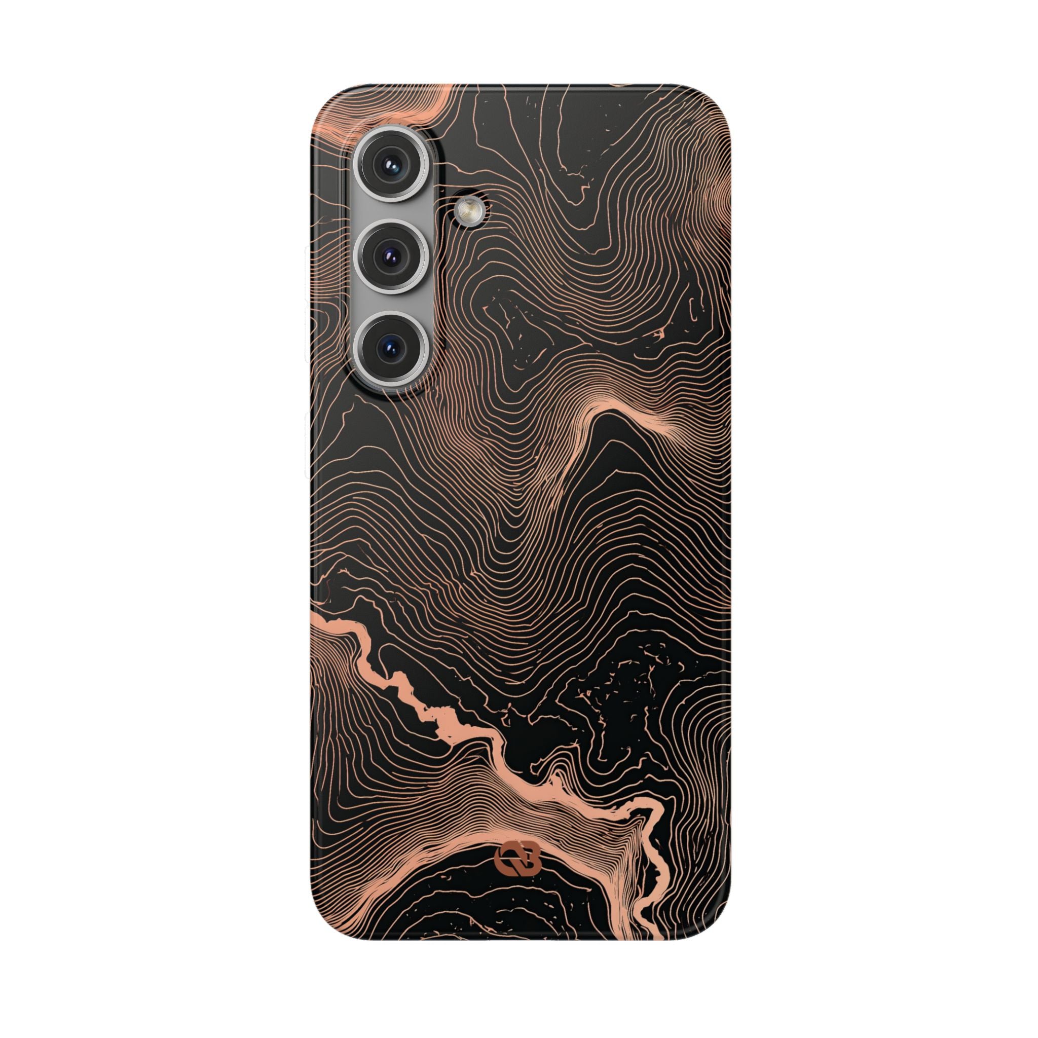 Orange Lite Phone Case for Samsung - Salmon Ridge Topo