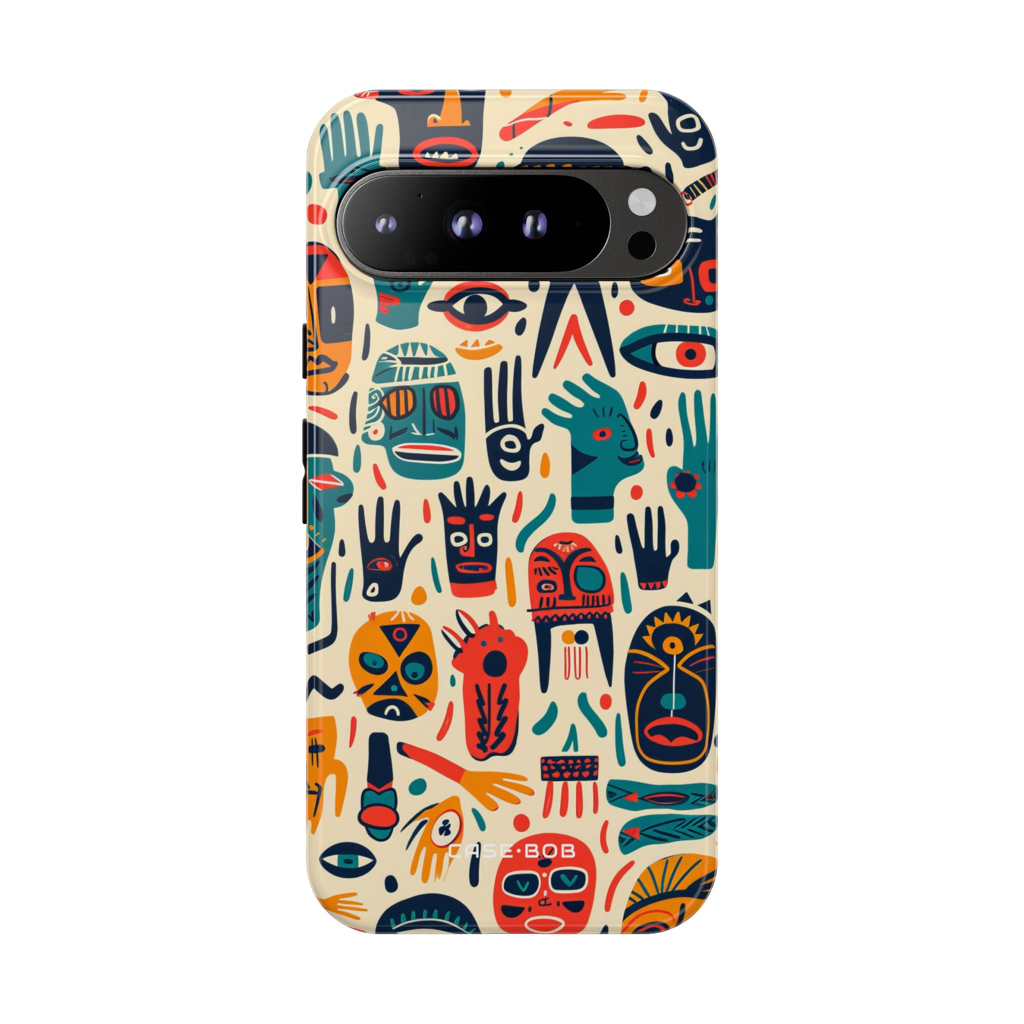 Lebendige Gesichter Google Pixel 9 Pro XL Case - Tough