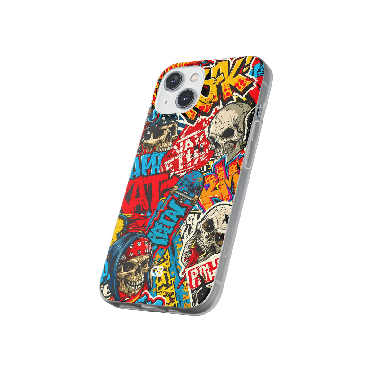 Skate Skull Riot · Lite Phone Case for iPhone · Red