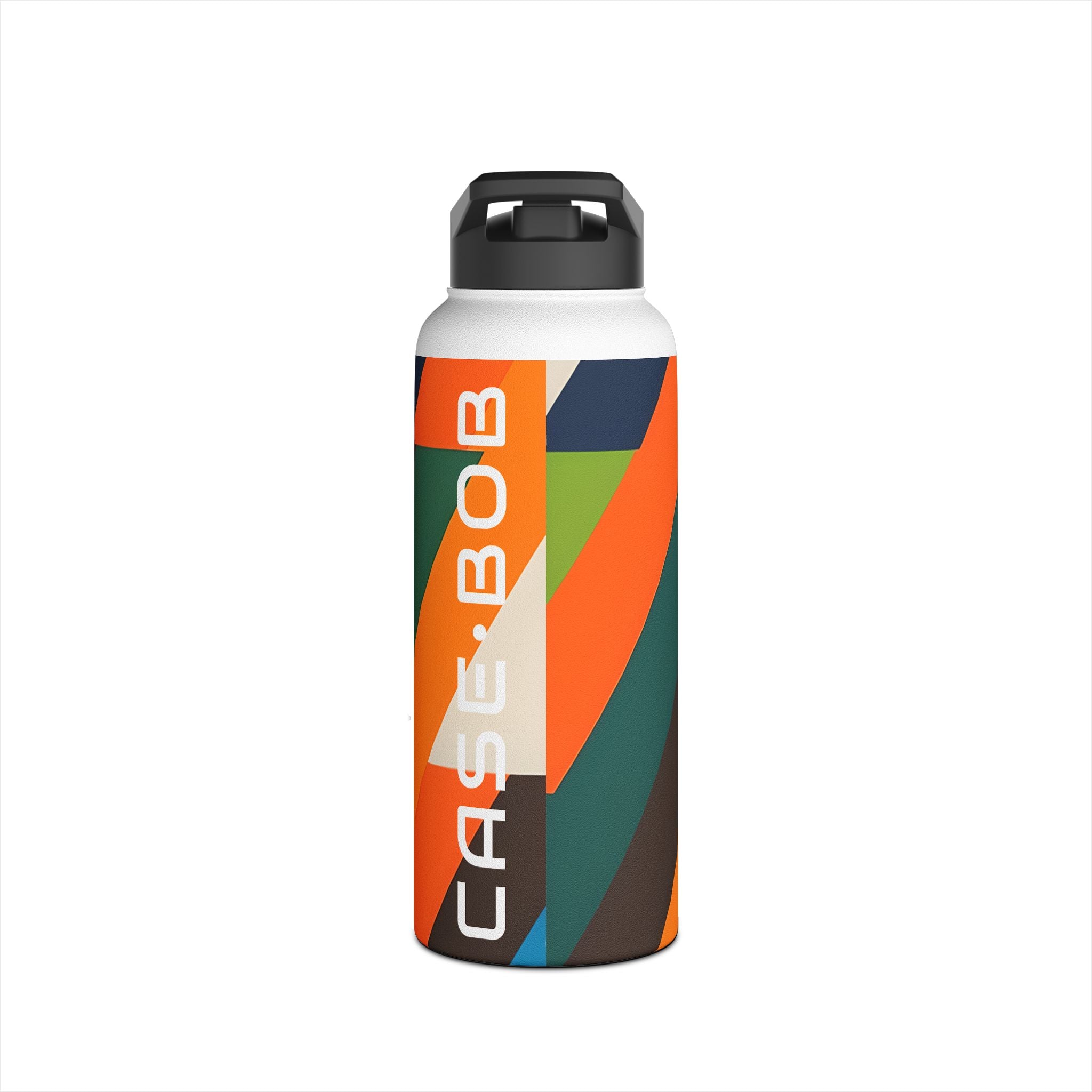 Zigzag Stripes - Stainless Steel Water Bottle