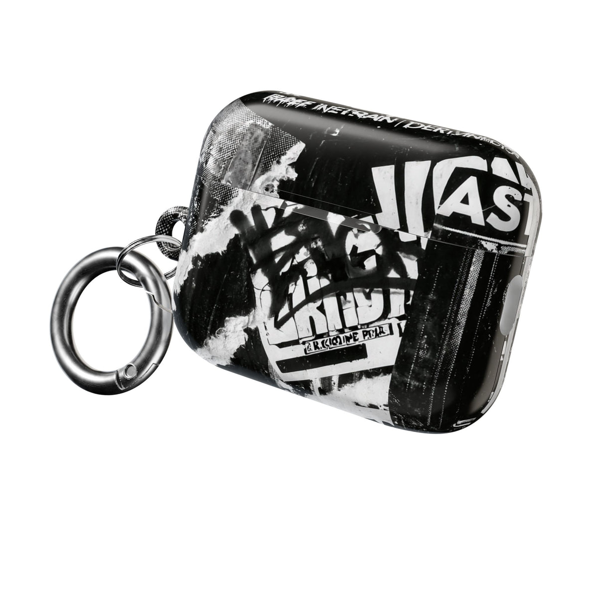Underground Punk Collage · Hard Case for AirPods & AirPods Pro · Black