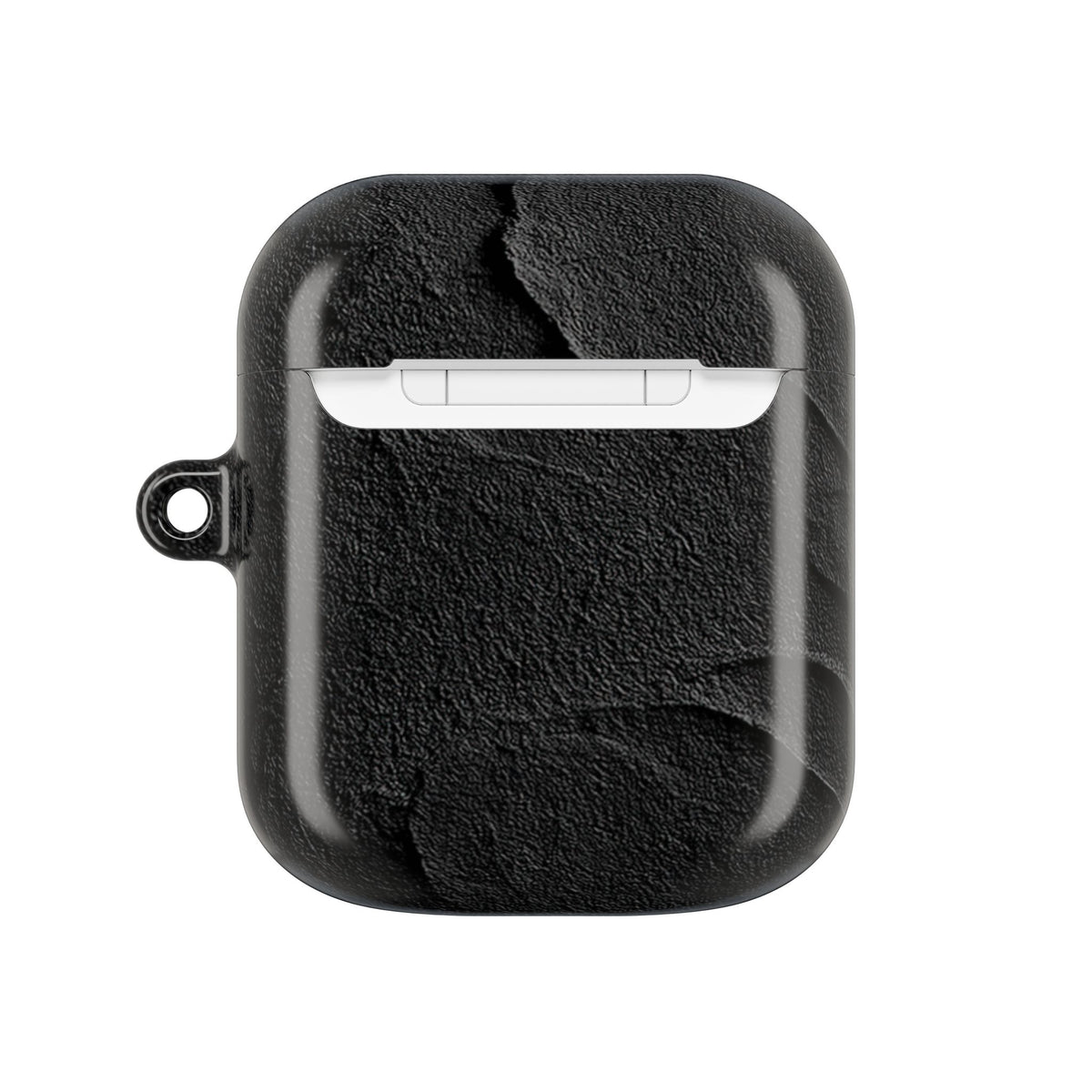 Obsidian Stucco Relief · Hard Case for AirPods & AirPods Pro · Black