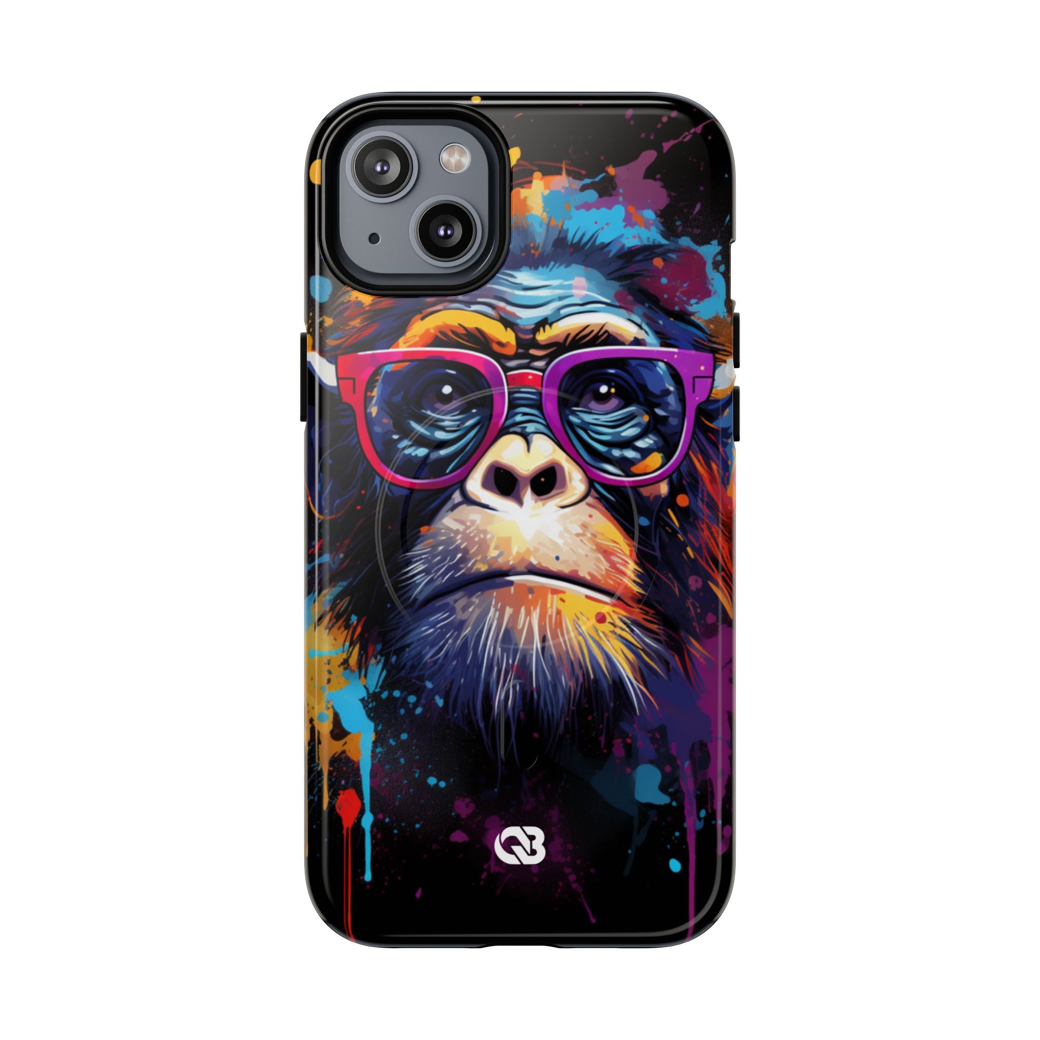 Neon Splatter Primate · Tough+ Magsafe