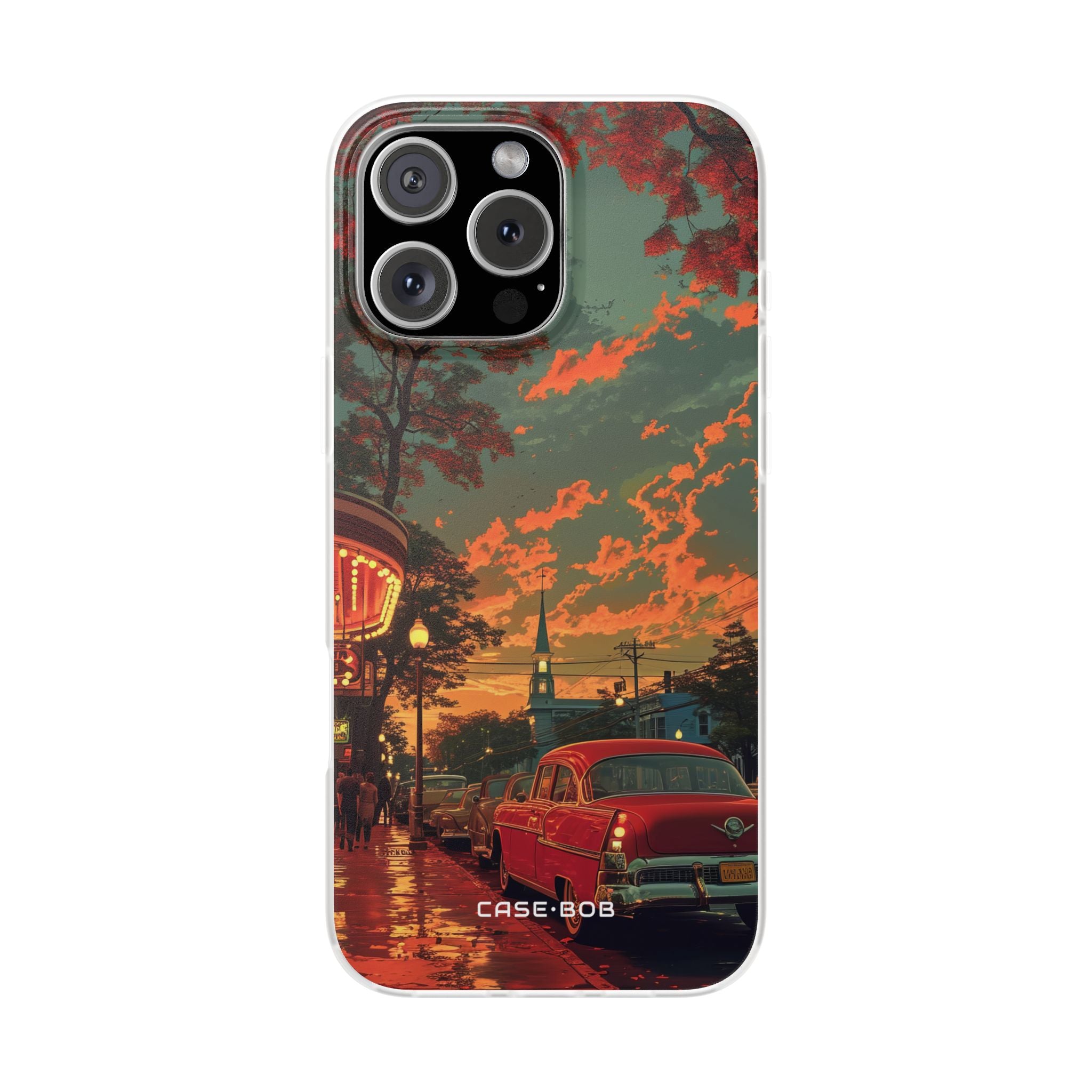 Crimson Classic iPhone 16 Pro Max -pehmeä suojakotelo