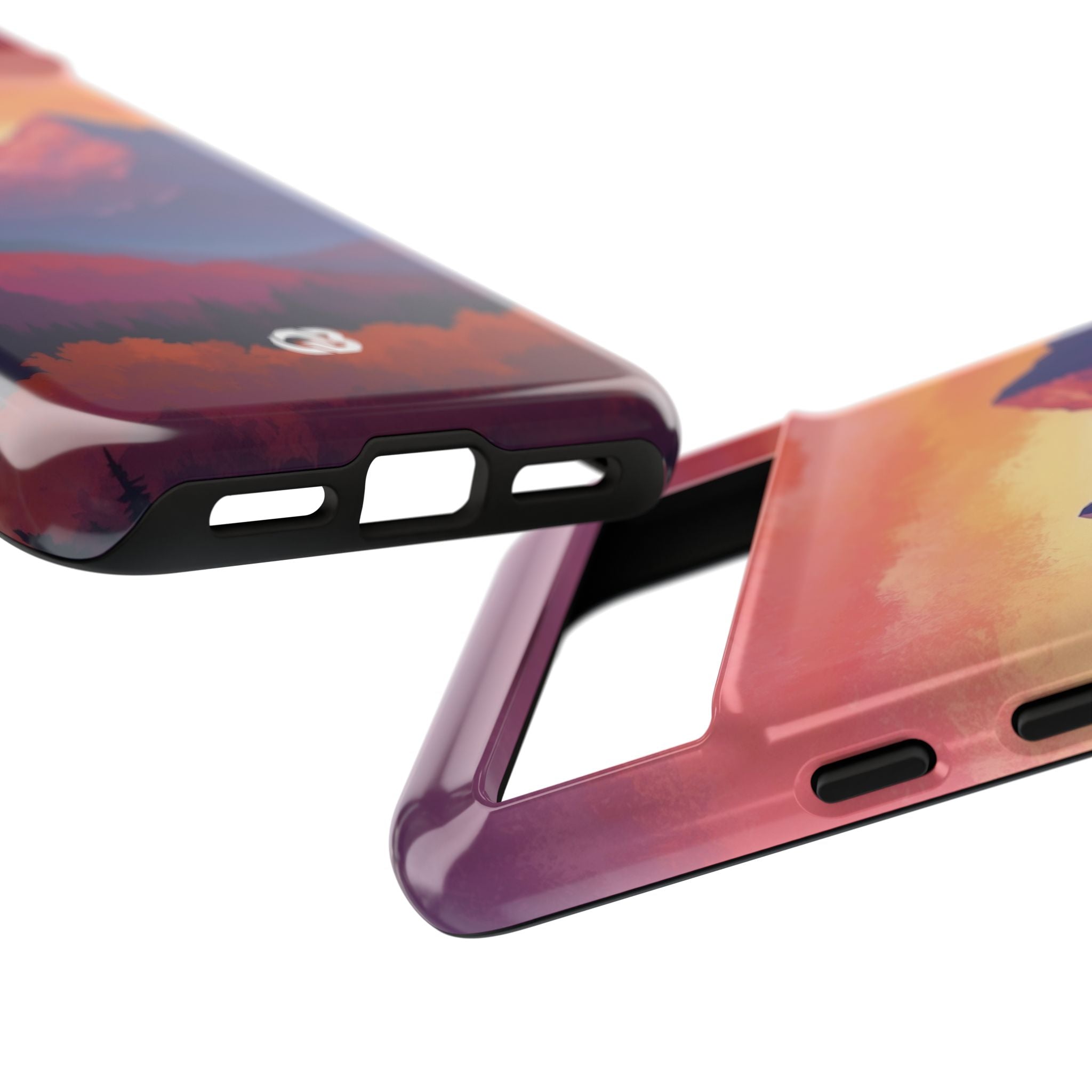 Crimson Mountain Dusk · Tough Custodia per Google Pixel