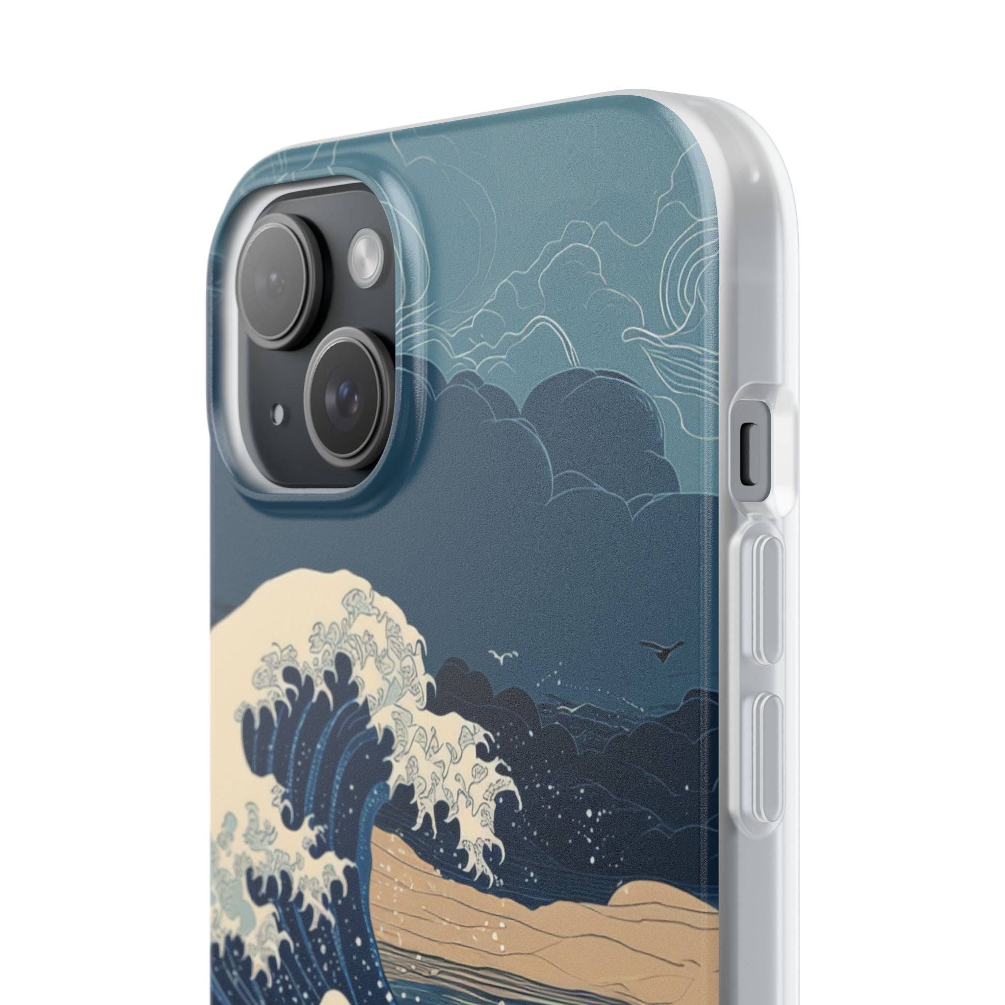 Cresting Blue Wave iPhone 15 Plus Case - Soft