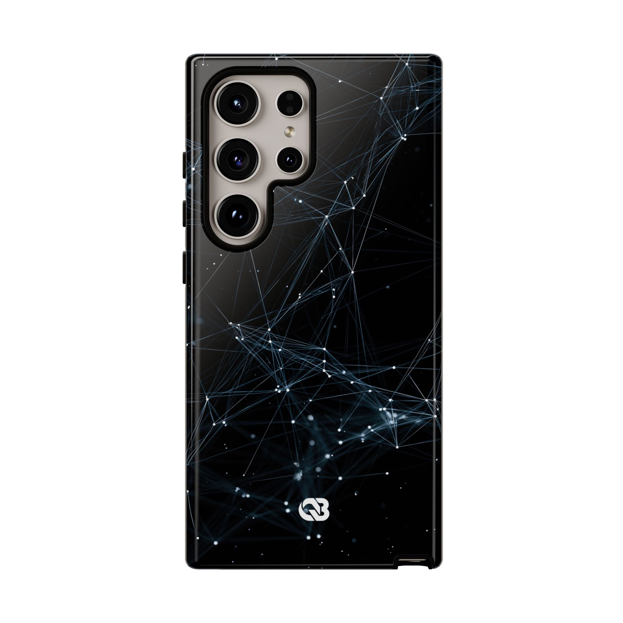 Black Tough Phone Case for Samsung - Arctic Neural Mesh