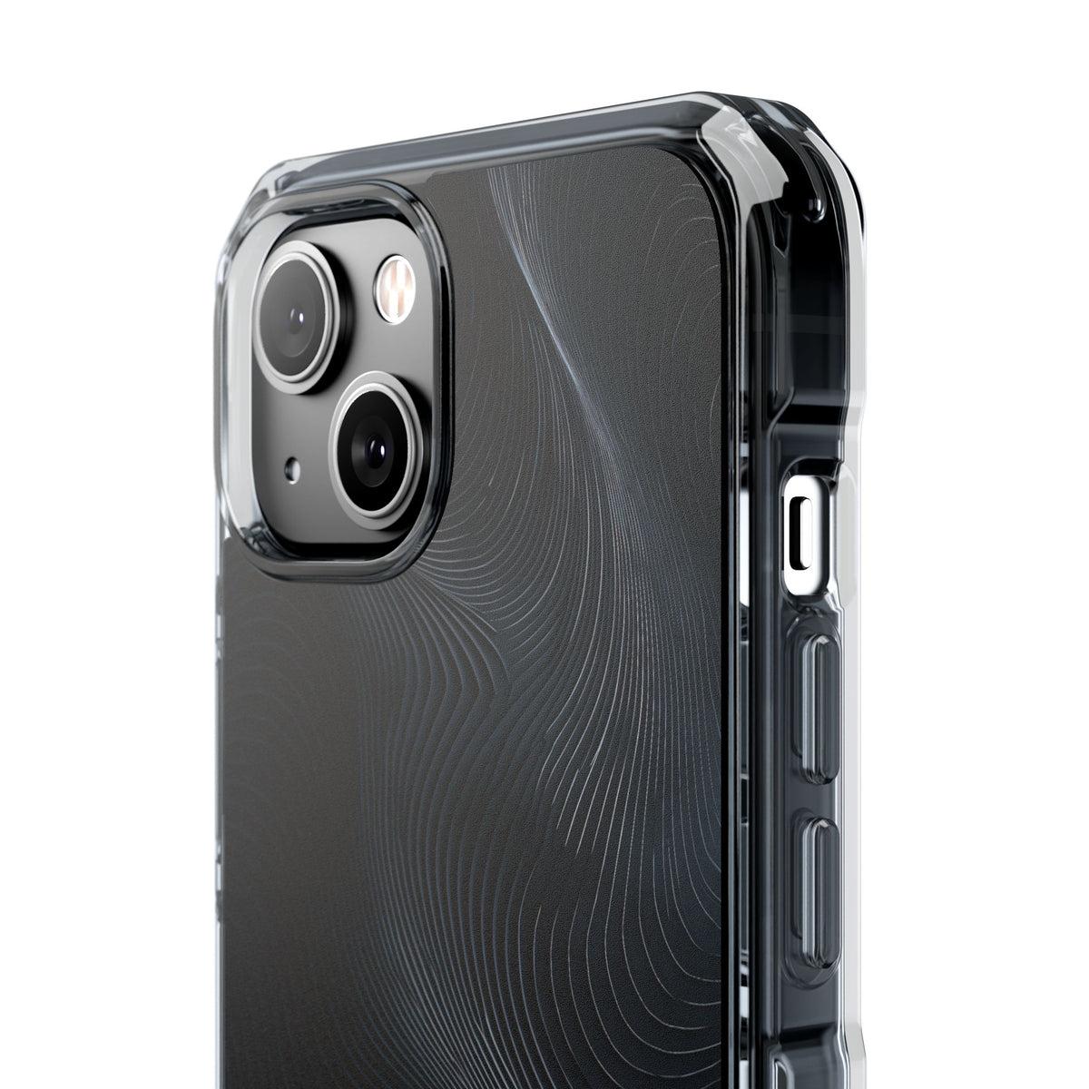 Black Impact MagSafe Phone Case for iPhone - Obsidian Ridge Flux