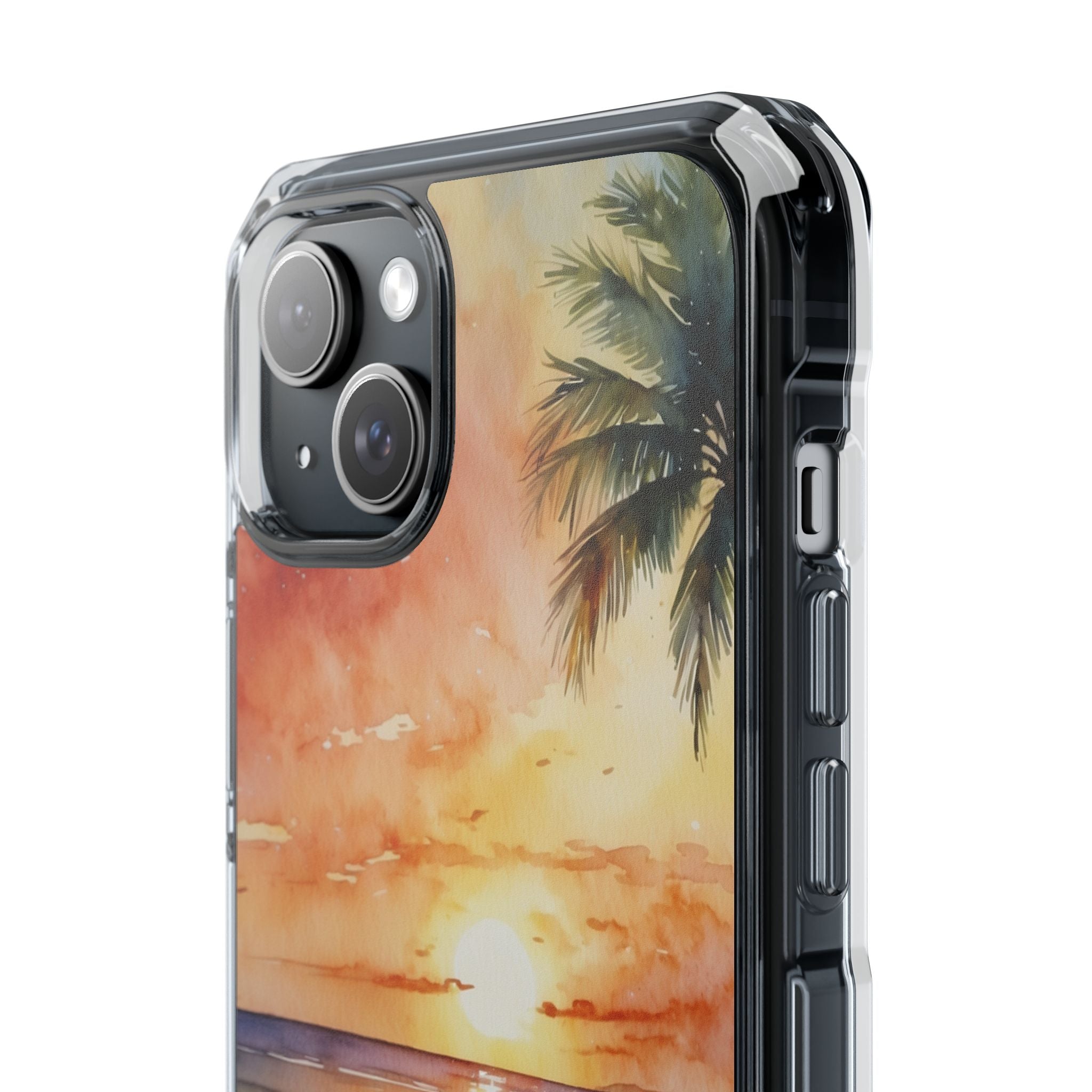 Sunset Palm iPhone 15 Plus Case - Impact