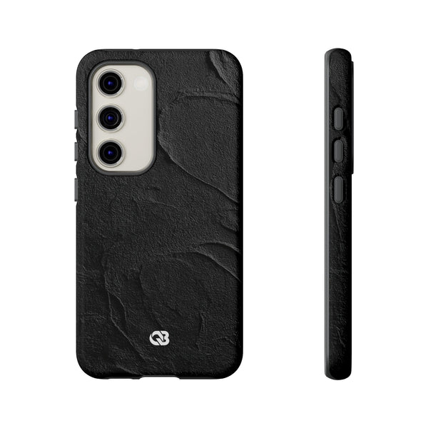 Obsidian Stucco Relief · Tough Phone Case for Samsung · Black