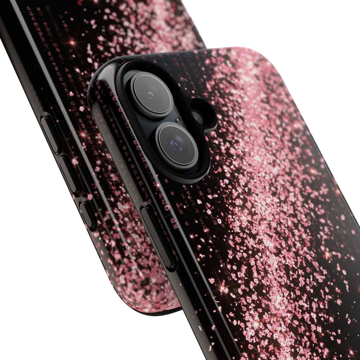 Rose Digital Cascade · Tough Phone Case for iPhone · Pink