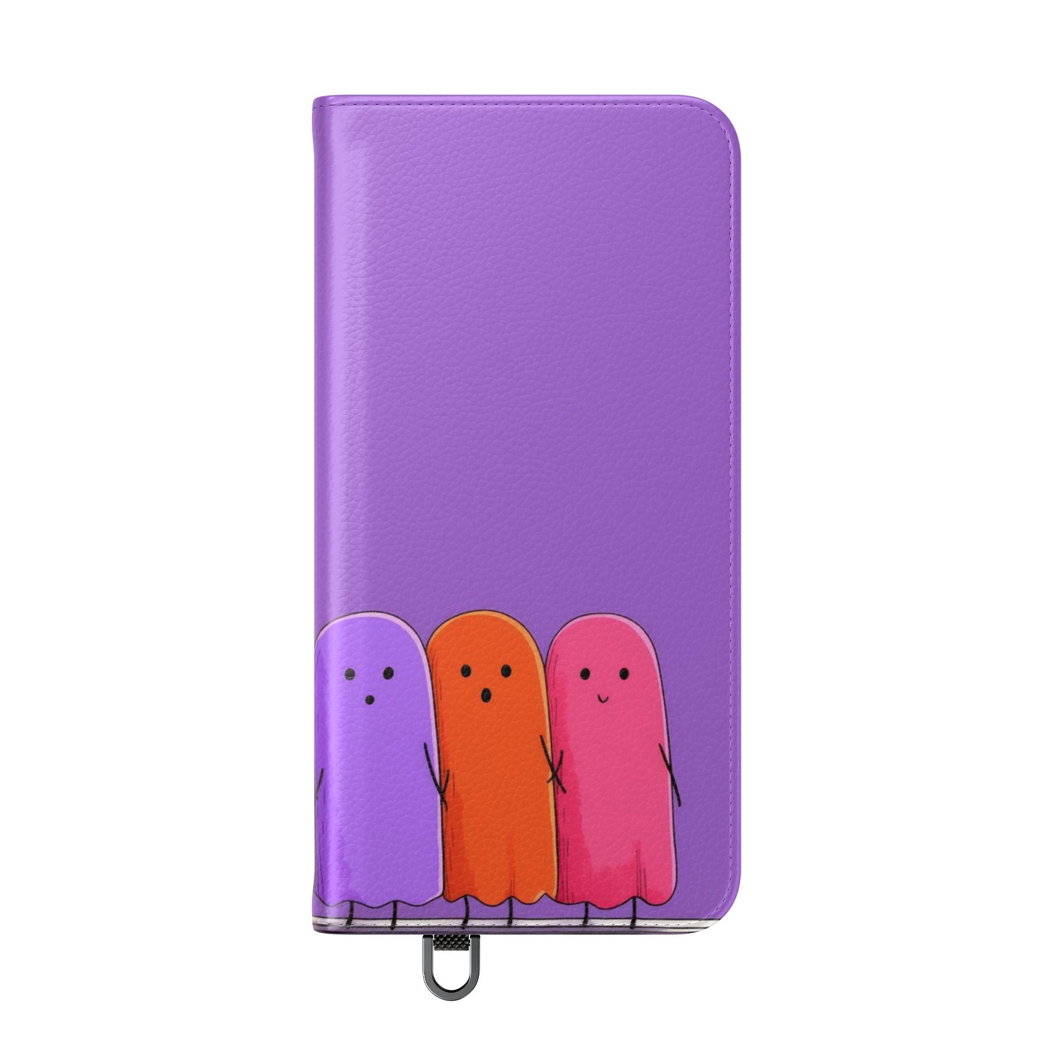 Colorful Ghosts Line - Samsung S25+ Case - Wallet