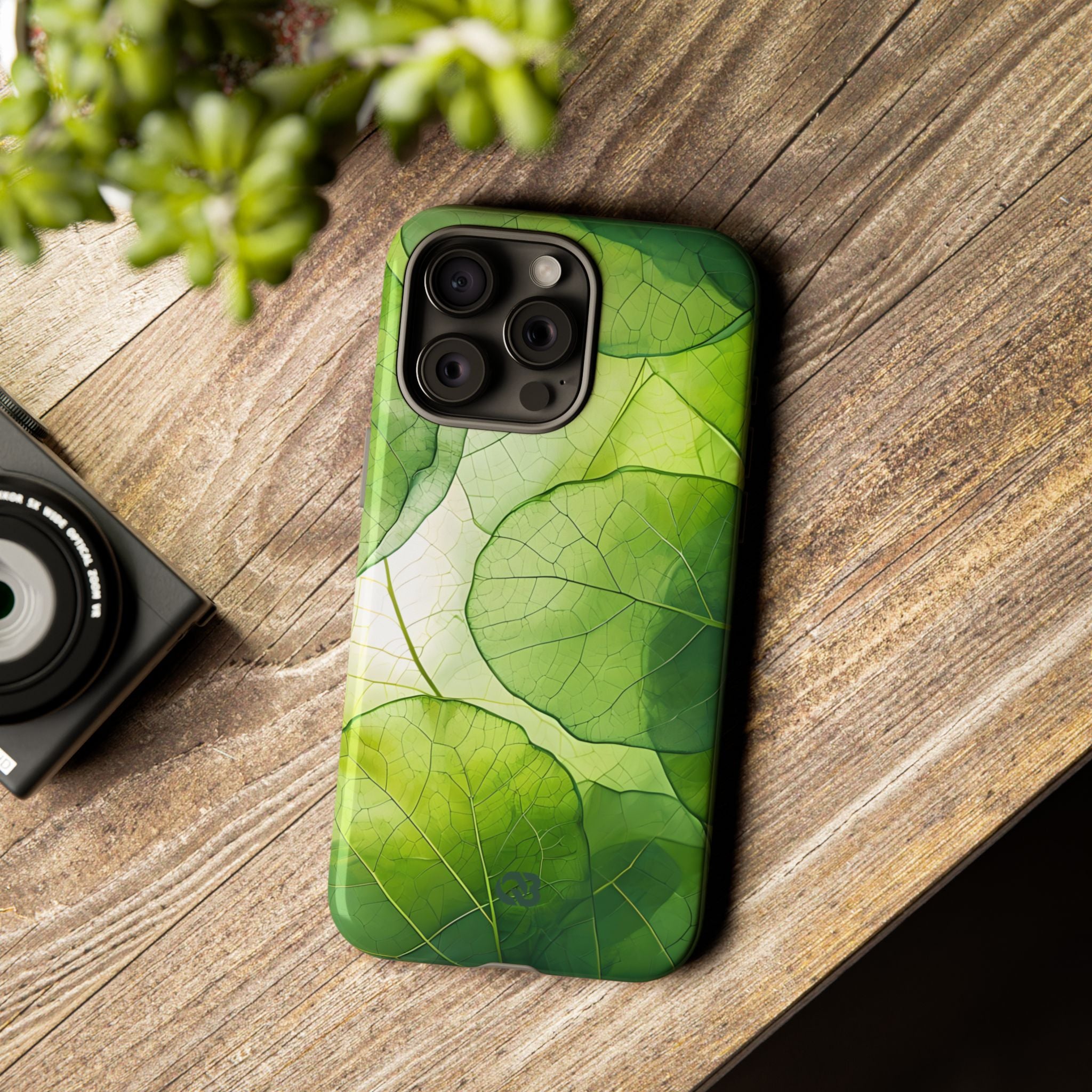 Emerald Leaf Veins · Tough Phone Case for iPhone