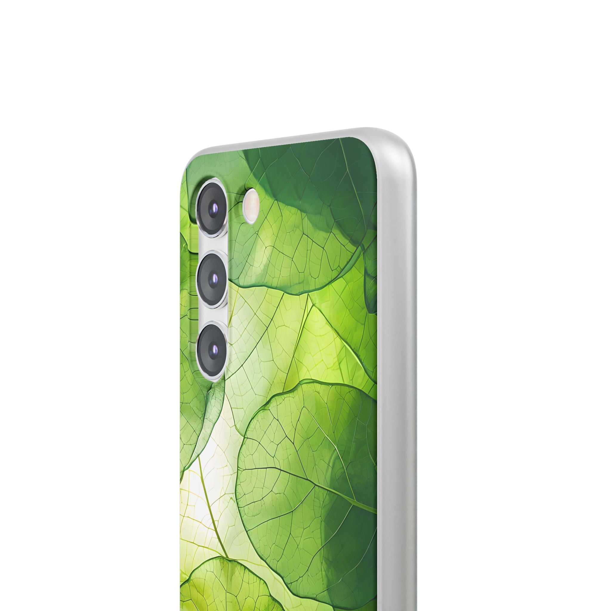 Emerald Leaf Veins · Soft Phone Case for Samsung
