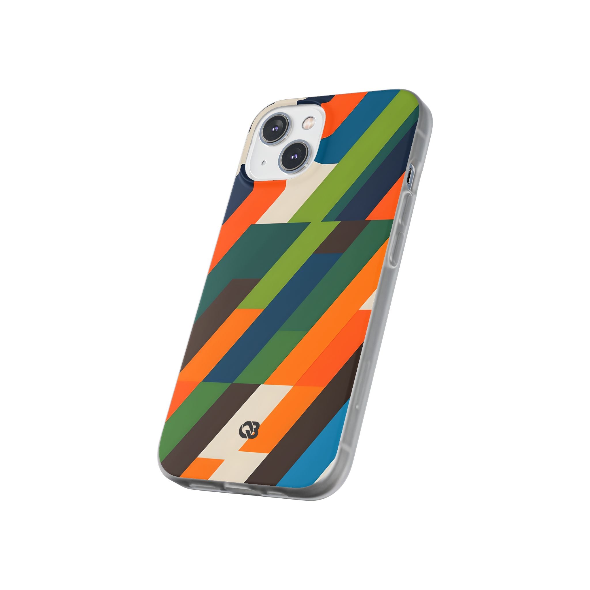Angled Retro Mosaic · Soft Handyhülle für iPhone