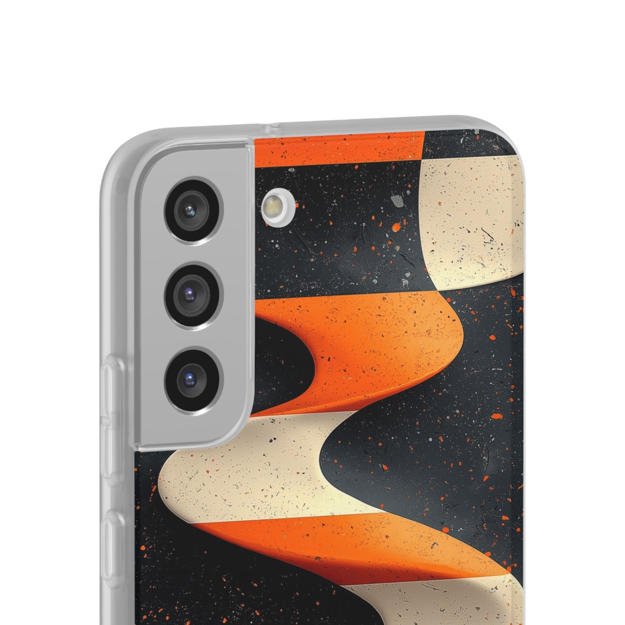 Orange Grit Twist · Soft Phone Case for Samsung