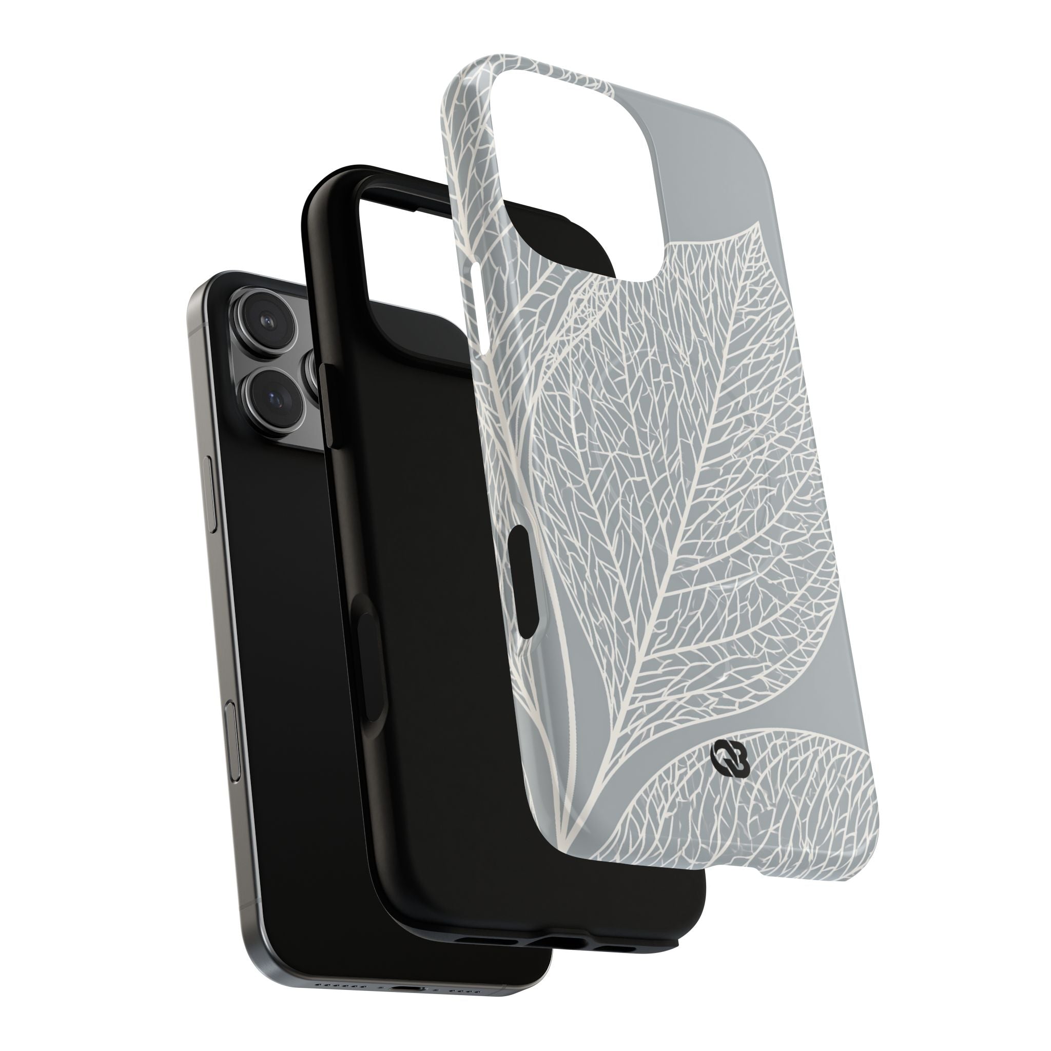 Grey Tough 2.0 Magsafe Phone Case for iPhone - Frosted Ash Veins