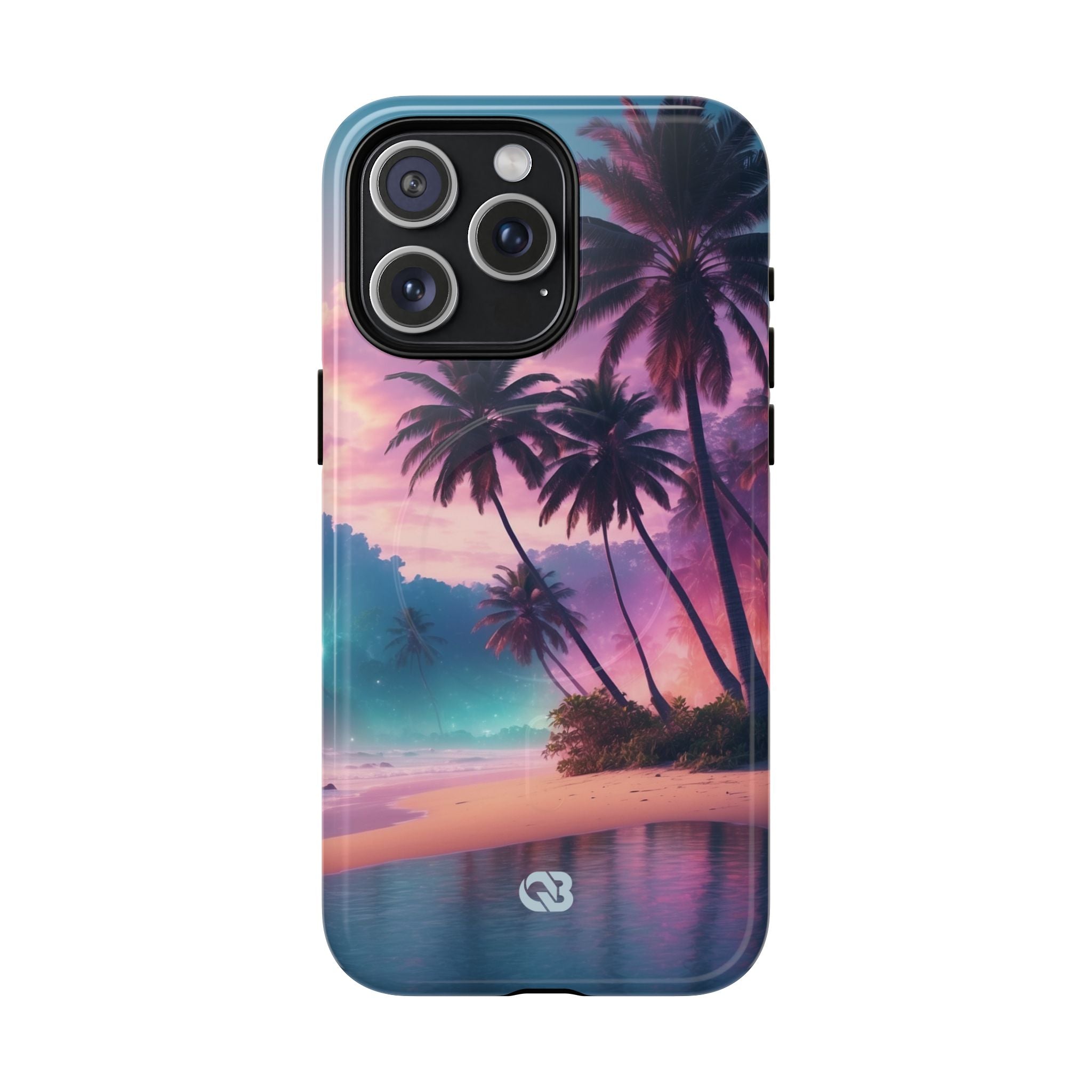 Neon Shore Palms · Tough+ Handyhülle für iPhone · Magsafe