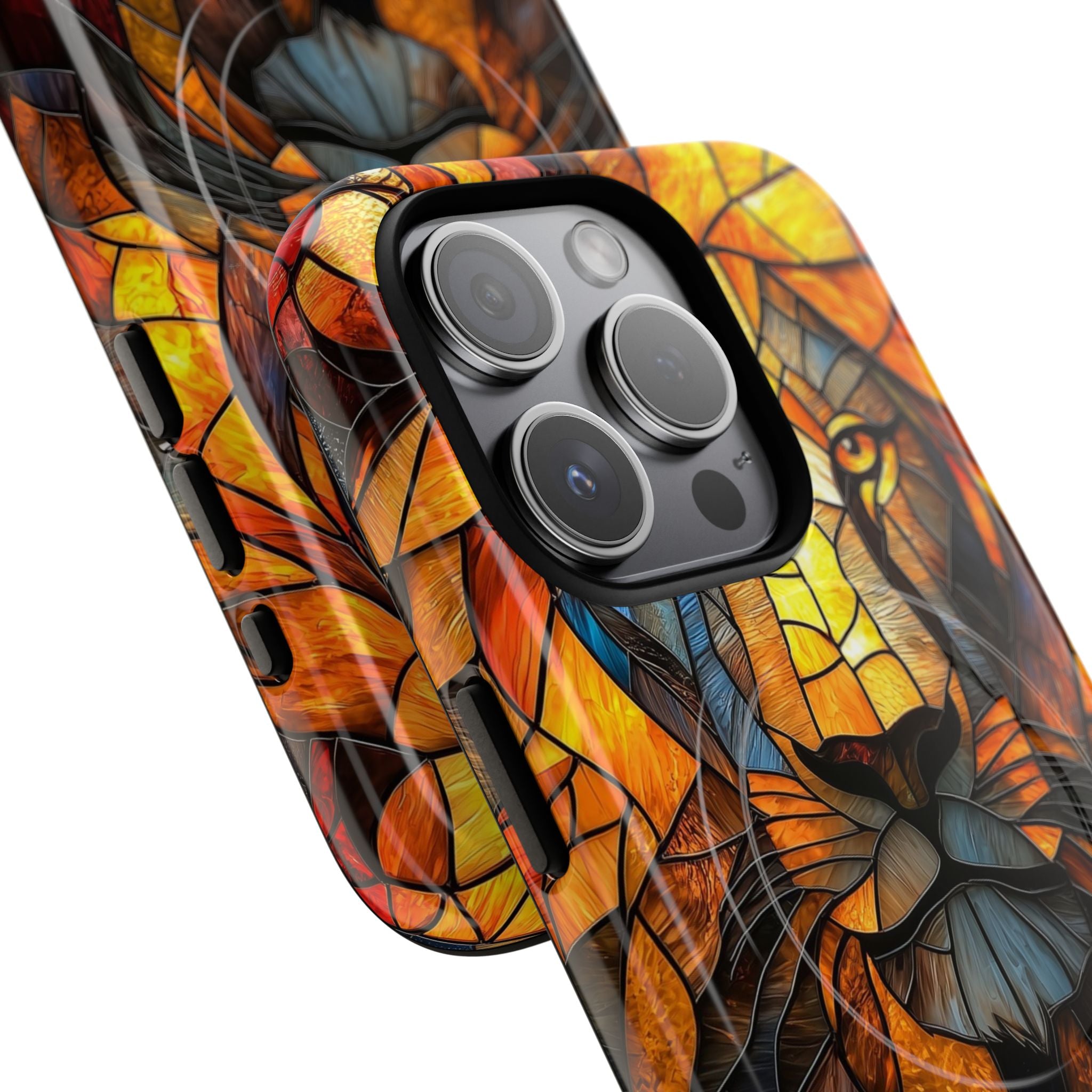 Amber Glass Lion · Tough+ Handyhülle für iPhone · Magsafe