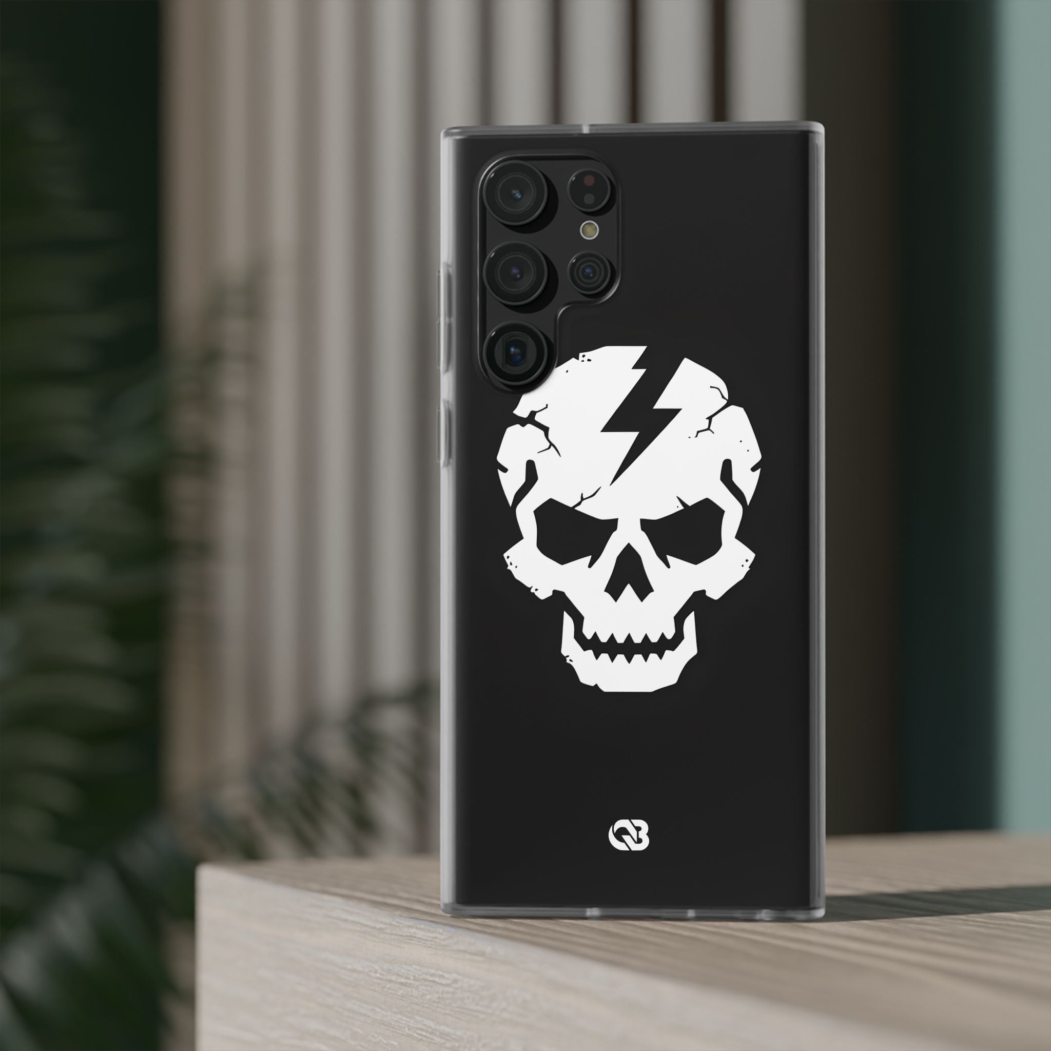 Shattered Bolt Skull · Soft Phone Case for Samsung