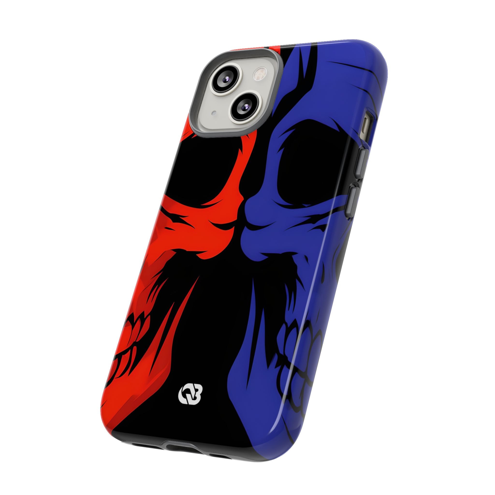 Crimson Cobalt Skulls · Tough Phone Case for iPhone