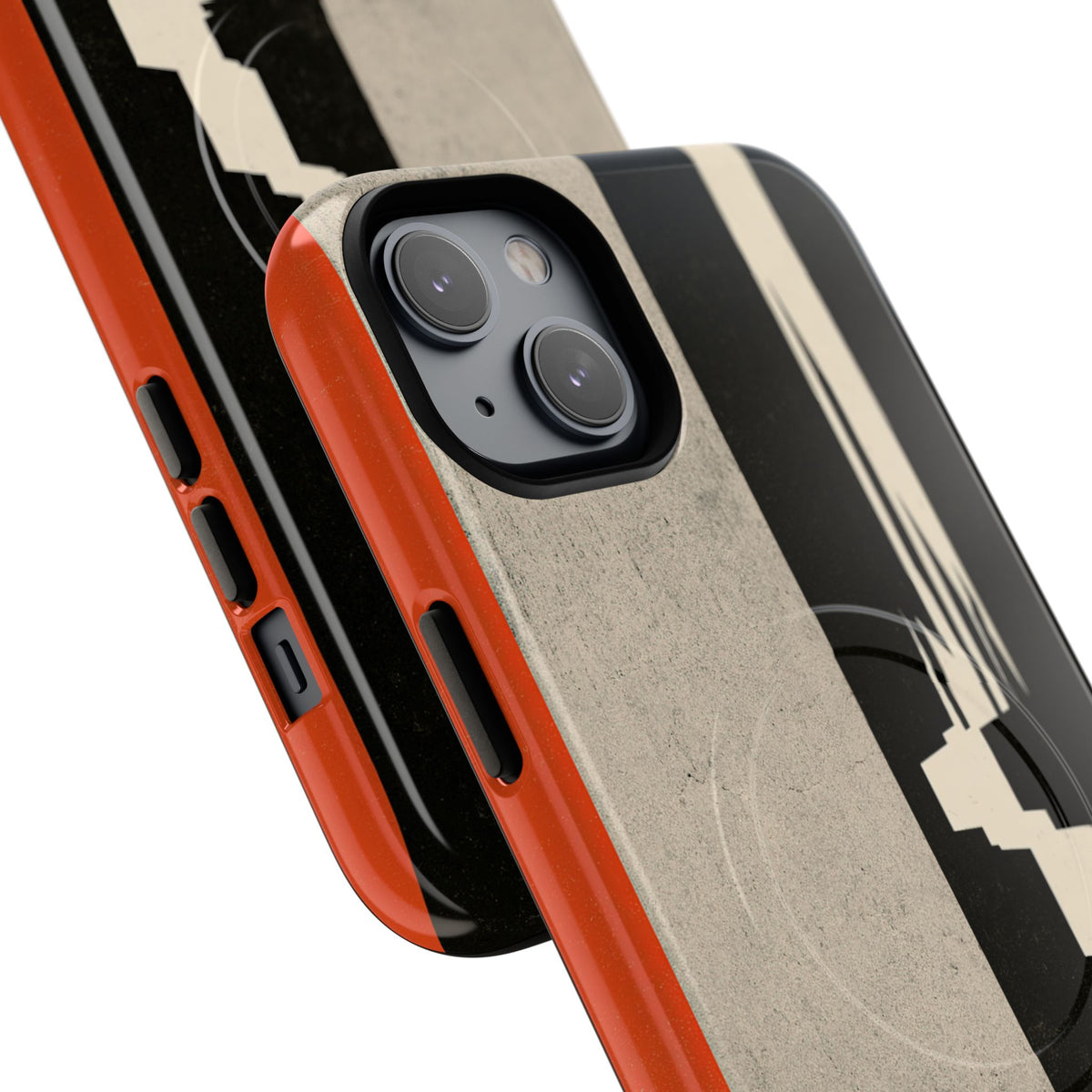 Orange Tough 2.0 Magsafe Phone Case for iPhone - Orange Monolith Rift