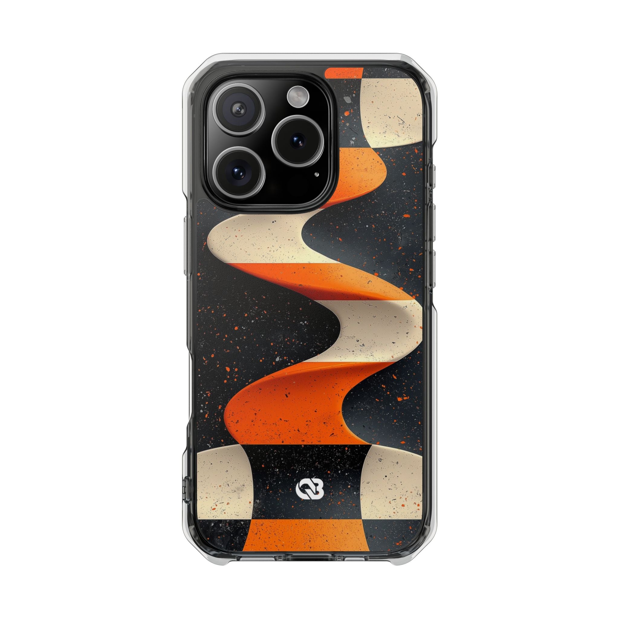 Orange Grit Twist · Impact Handyhülle für iPhone · Magsafe