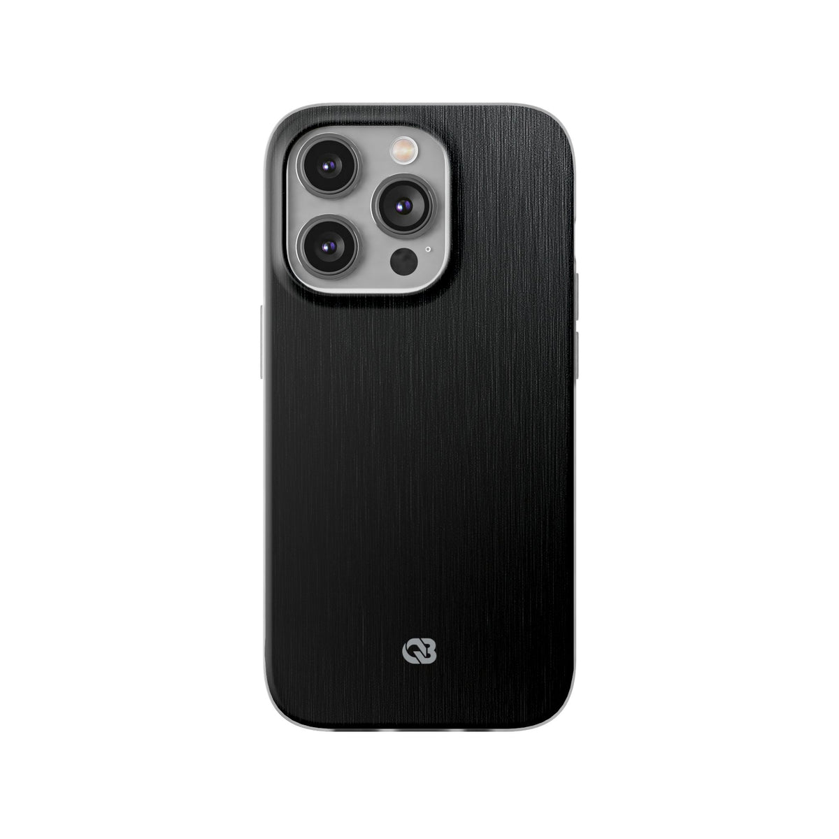 Obsidian Brushed Steel · Lite Phone Case for iPhone · Black