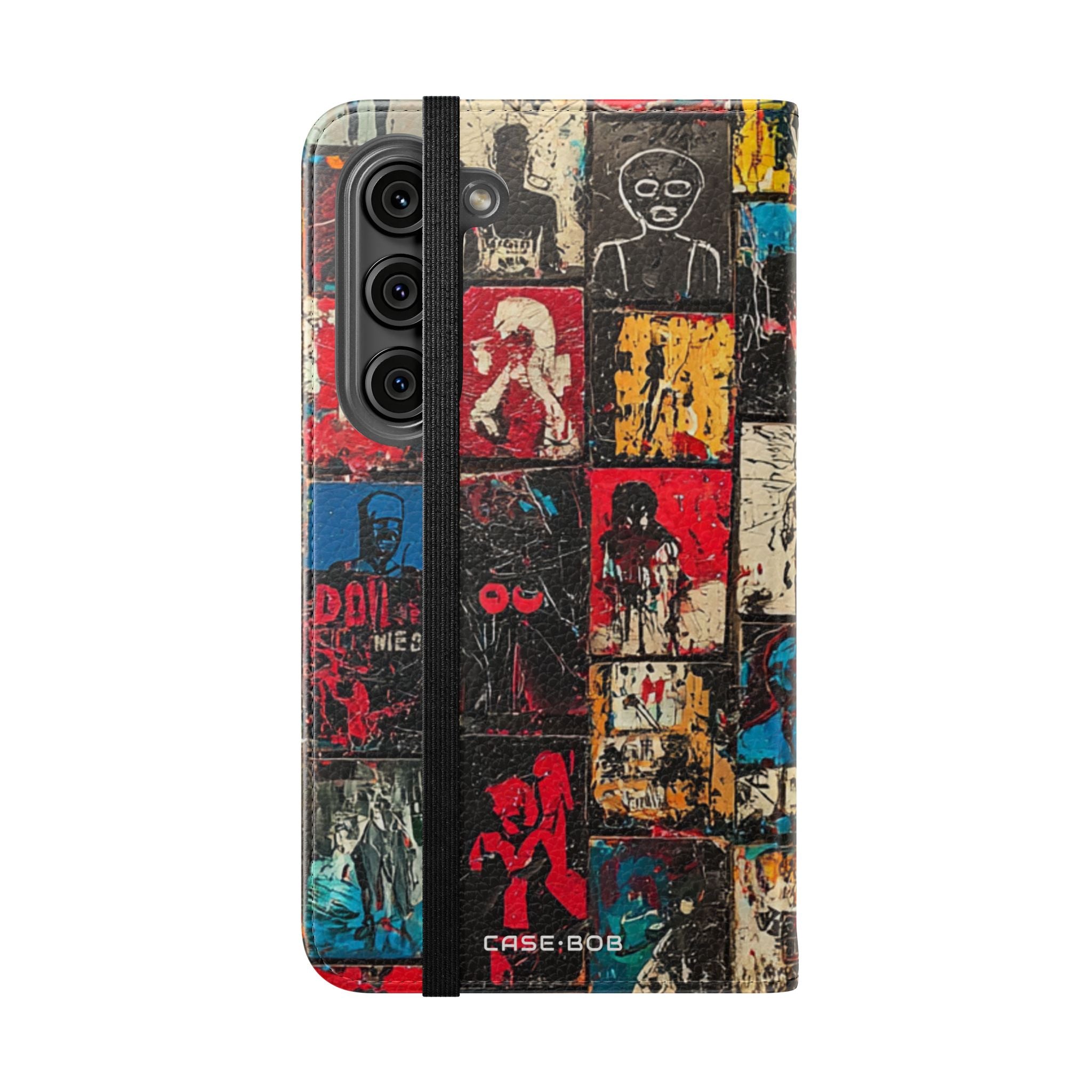 Portrait Grid Crimson - Samsung S23 Case - Wallet