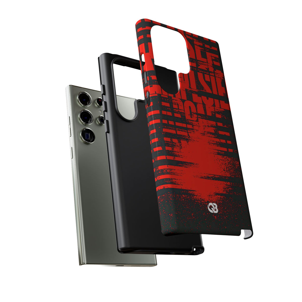 Crimson Redaction · Tough Phone Case for Samsung · Black