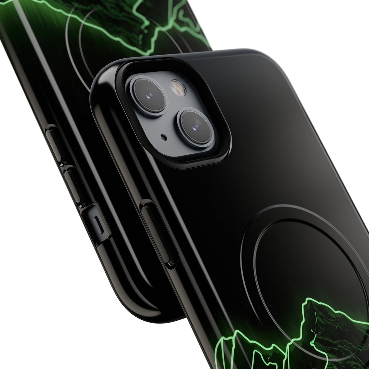 Nordic Mountain Contour · Tough 2.0 Magnetic Phone Case for iPhone · Black