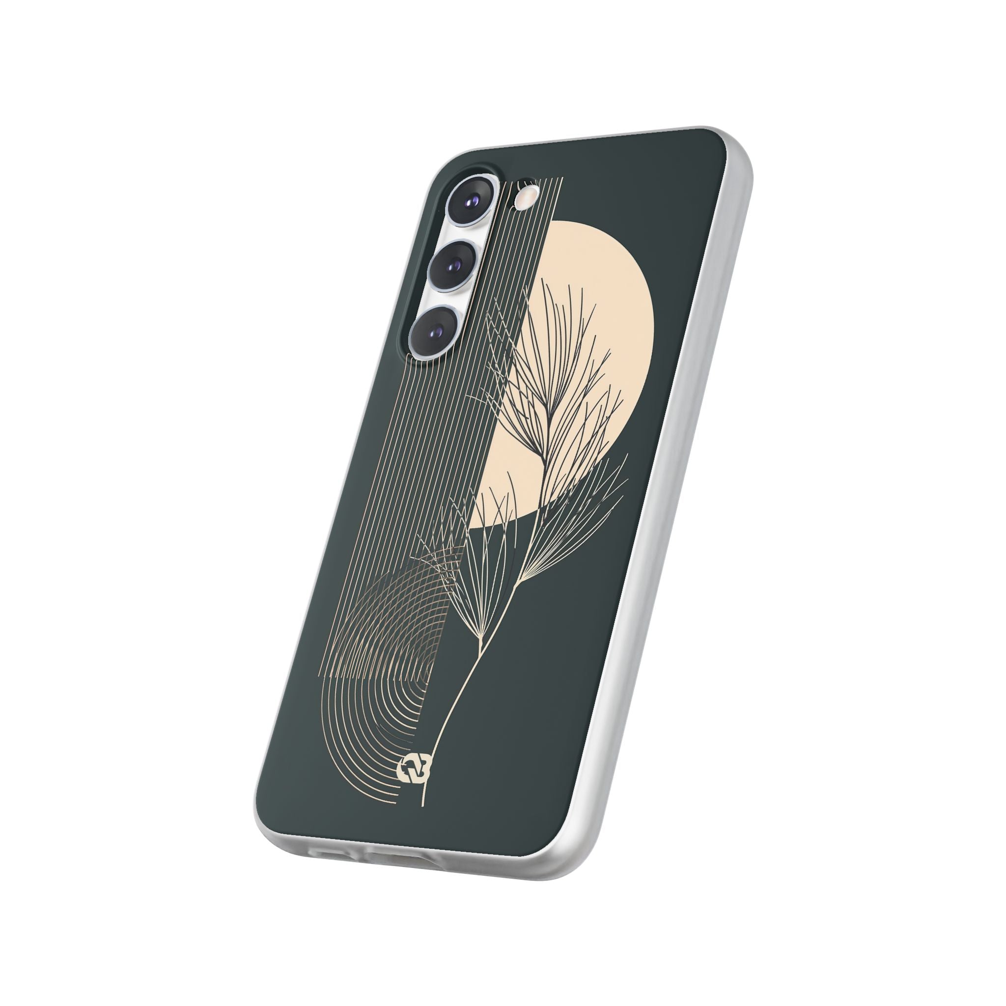 Black Lite Phone Case for Samsung - Obsidian Sand Willow