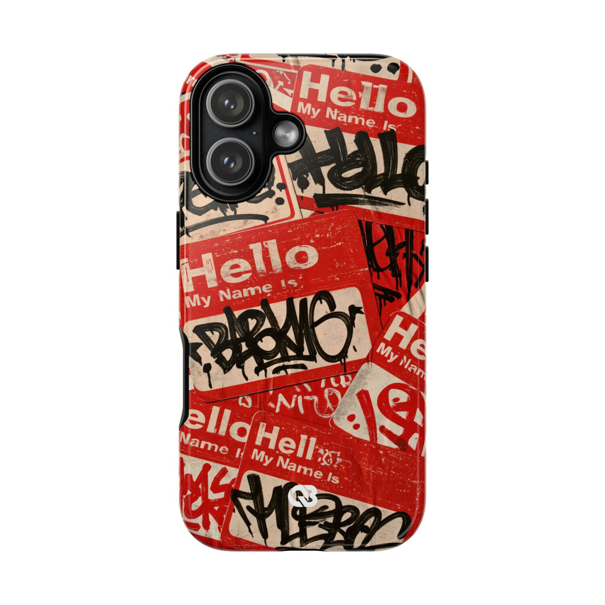 Slap Tag Collage · Tough Phone Case for iPhone · Red